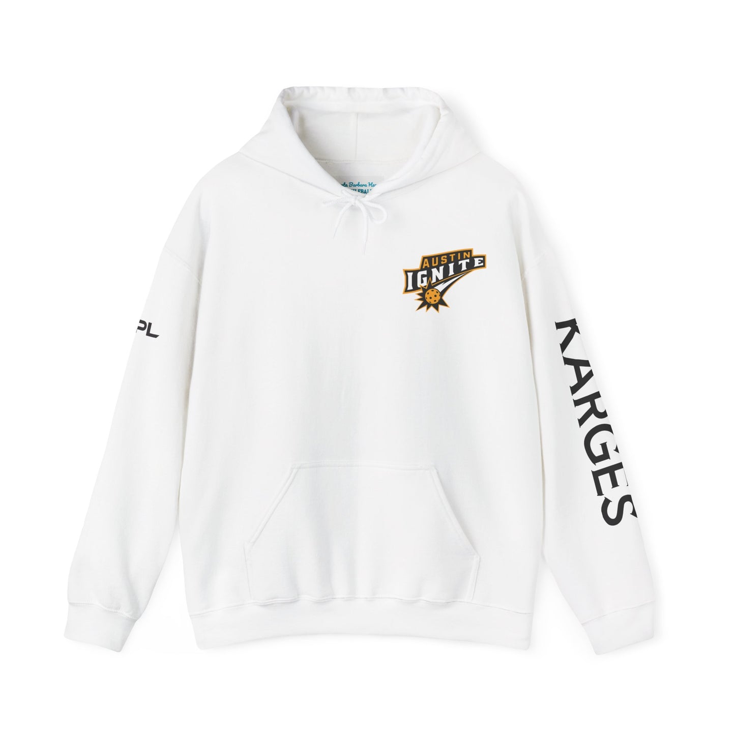 Austin Ignite NPL Team (All caps last name sleeve) Large logo back