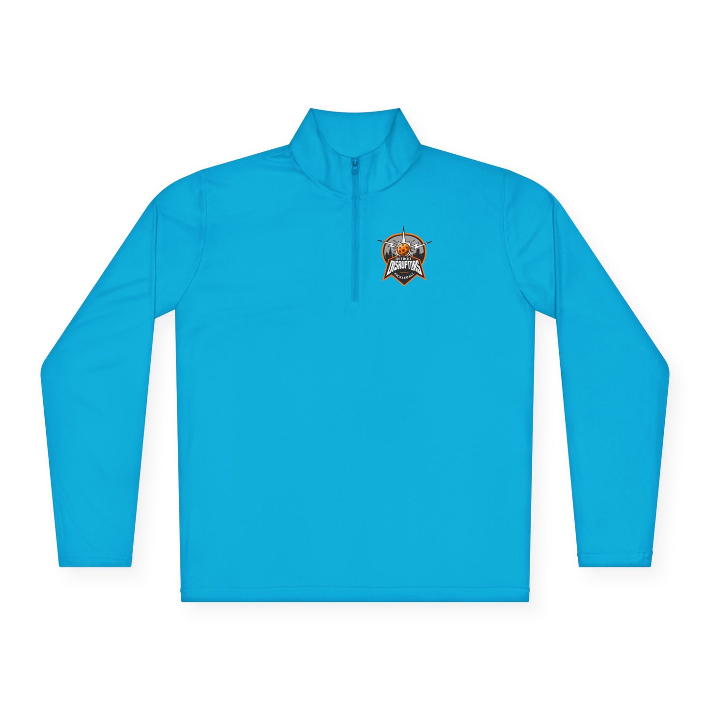 Version 2 -Detroit Disruptors Unisex/Men’s Cut - Customize name back -SPF 40 Quarter-Zip Pullover (add in instructions)