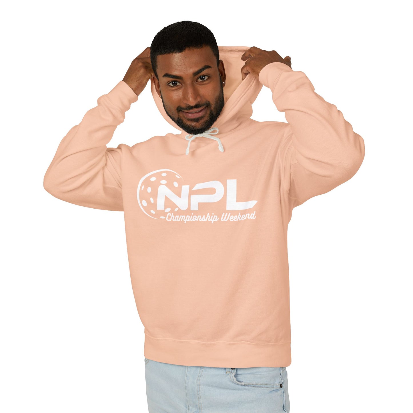 NPL Championship Weekend -Garment Dyed Unisex Lightweight Hoodie - Customize back