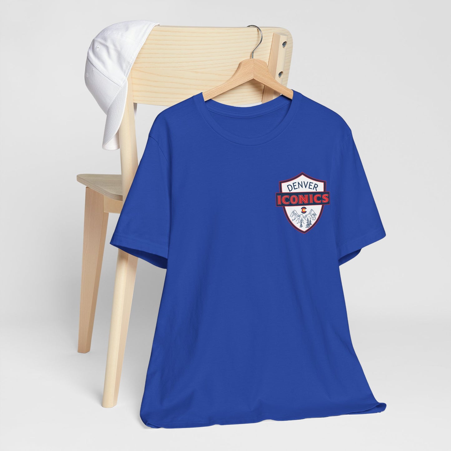 Denver Iconics Unisex Jersey Short Sleeve Tee - 100% cotton Bella Canvas - add name to back