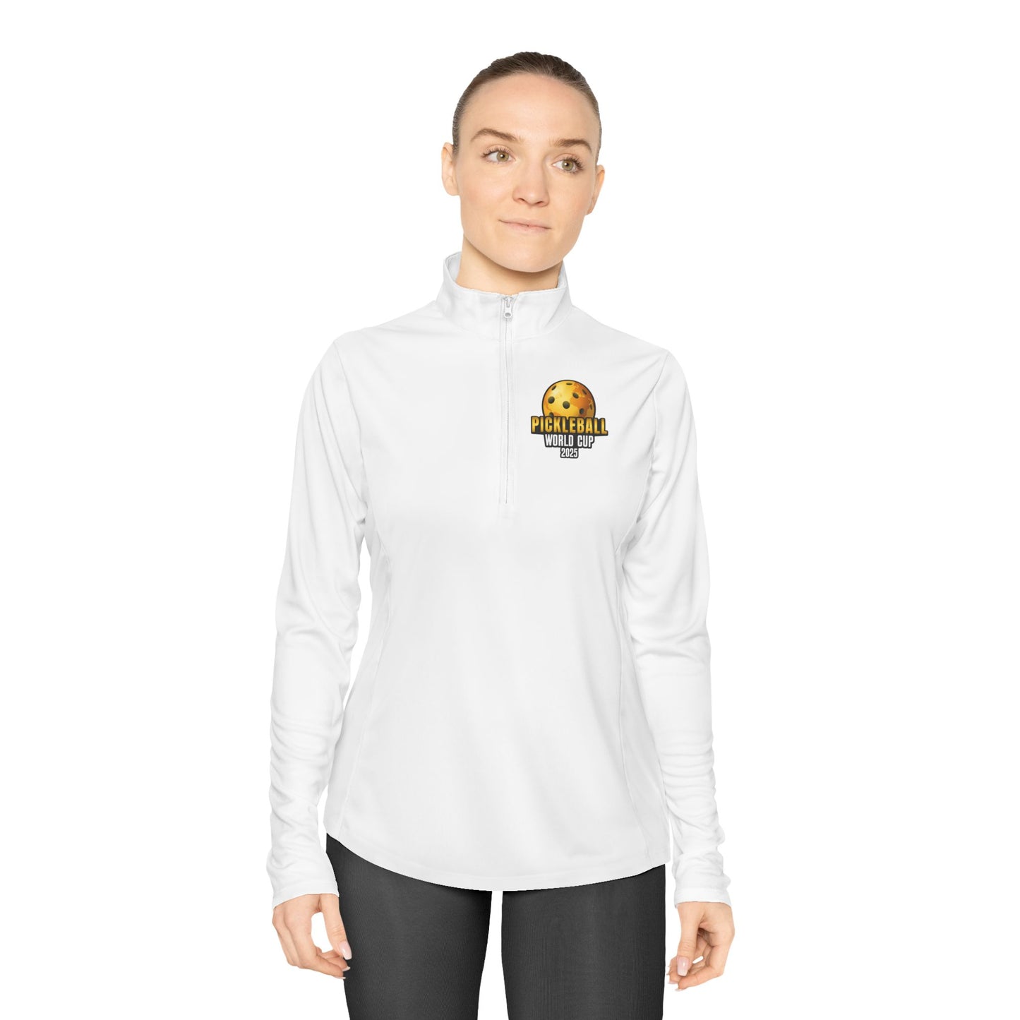 Team USA Ladies Quarter-Zip SPF 40 Moisture Wicking - 2 sided logo