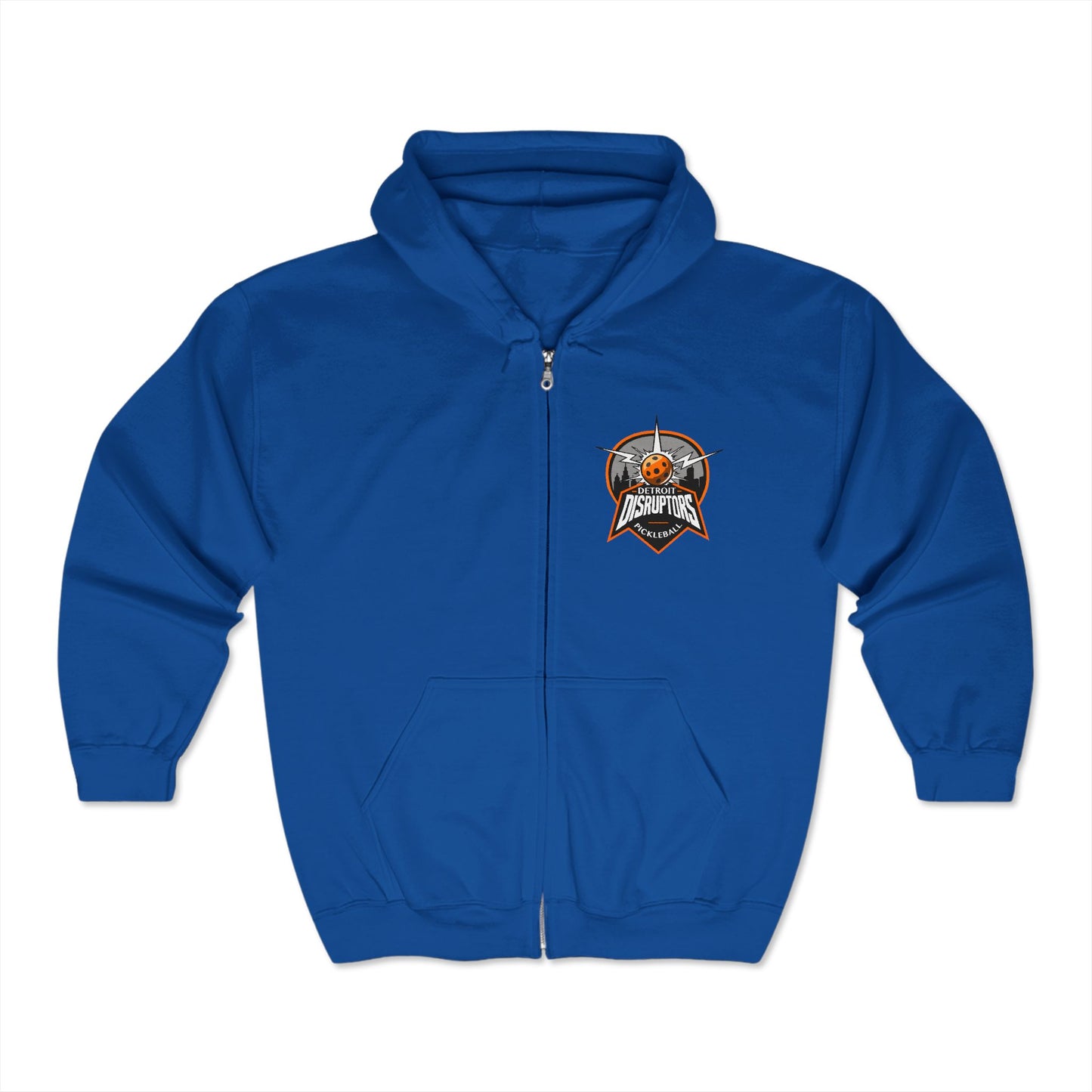 Detroit Disruptors Pickleball Hoodie - Unisex Heavy Blend Full Zip Sweatshirt