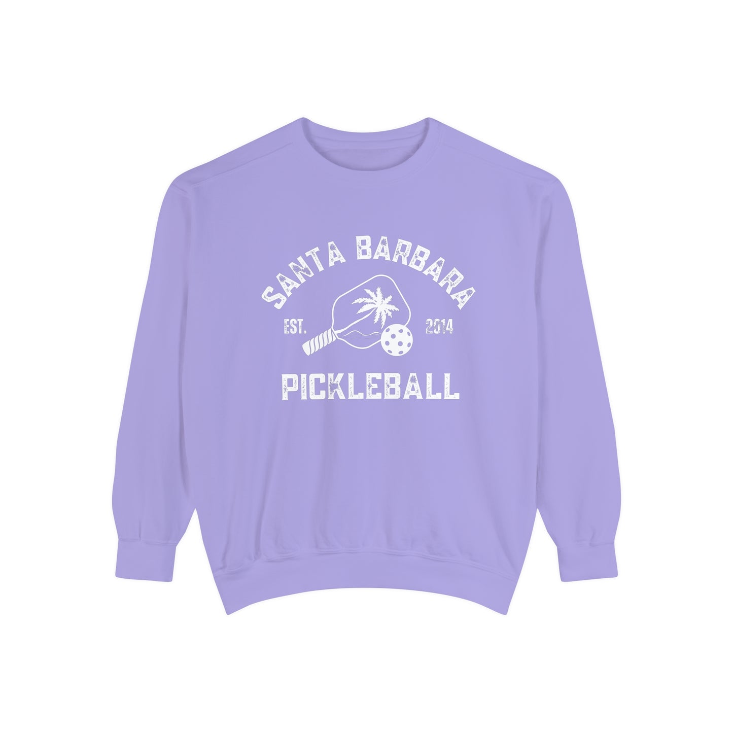 Santa Barbara Pickleball Garment Dyed Medium Weight Crew