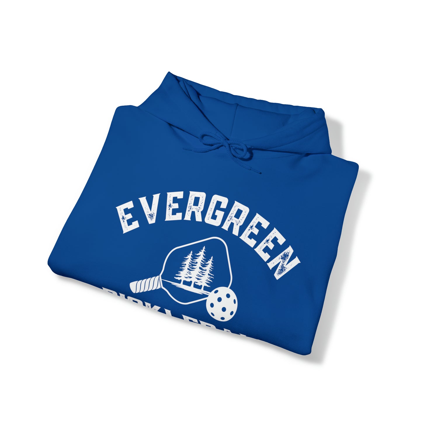 Evergreen Pickleball — Customize Me Hoodie. Add to sleeves and back! Unisex Heavy Blend™ Hooded Sweatshirt