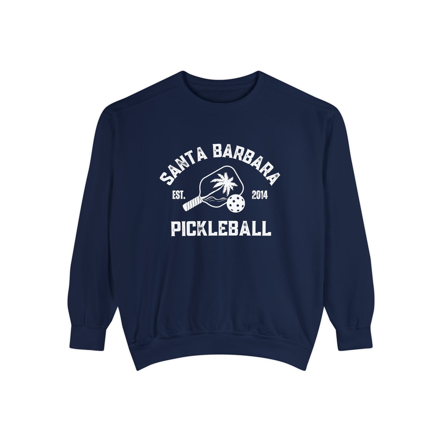 Santa Barbara Pickleball Beachy Comfort Colors -Garment Dyed Crews