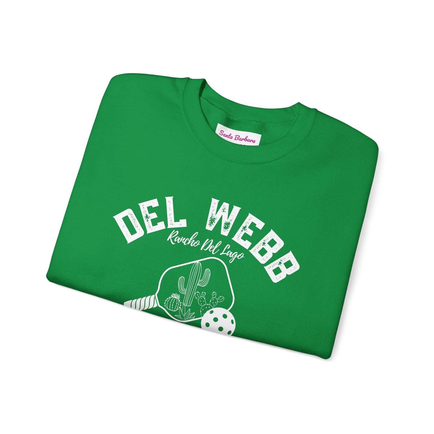 Copy of Del Webb Pickleball Beachy Style - Dink in the Desert - Unisex Crew -ca add name to sleeve with paddles