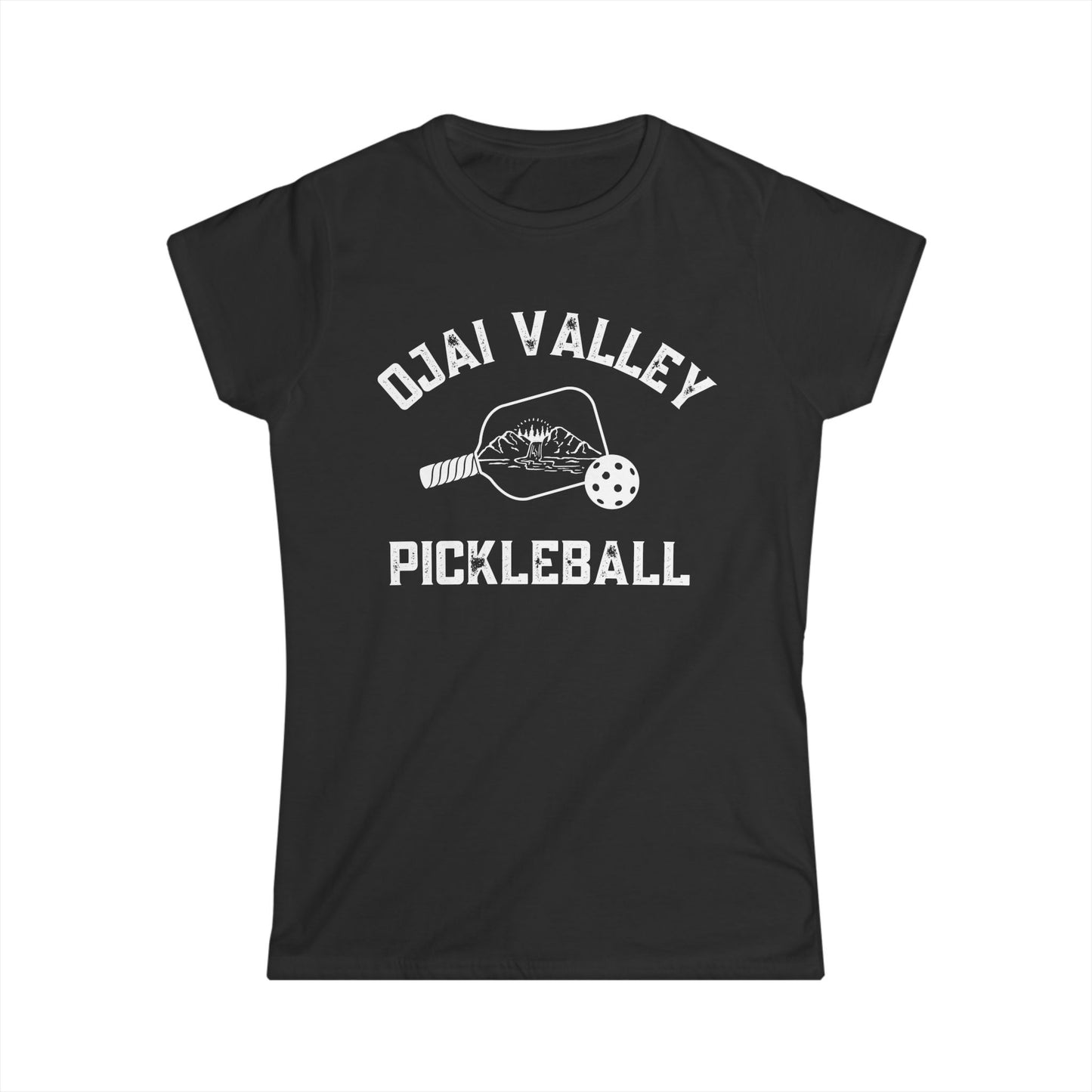 Ojai Valley Pickleball Women's Softstyle Tee