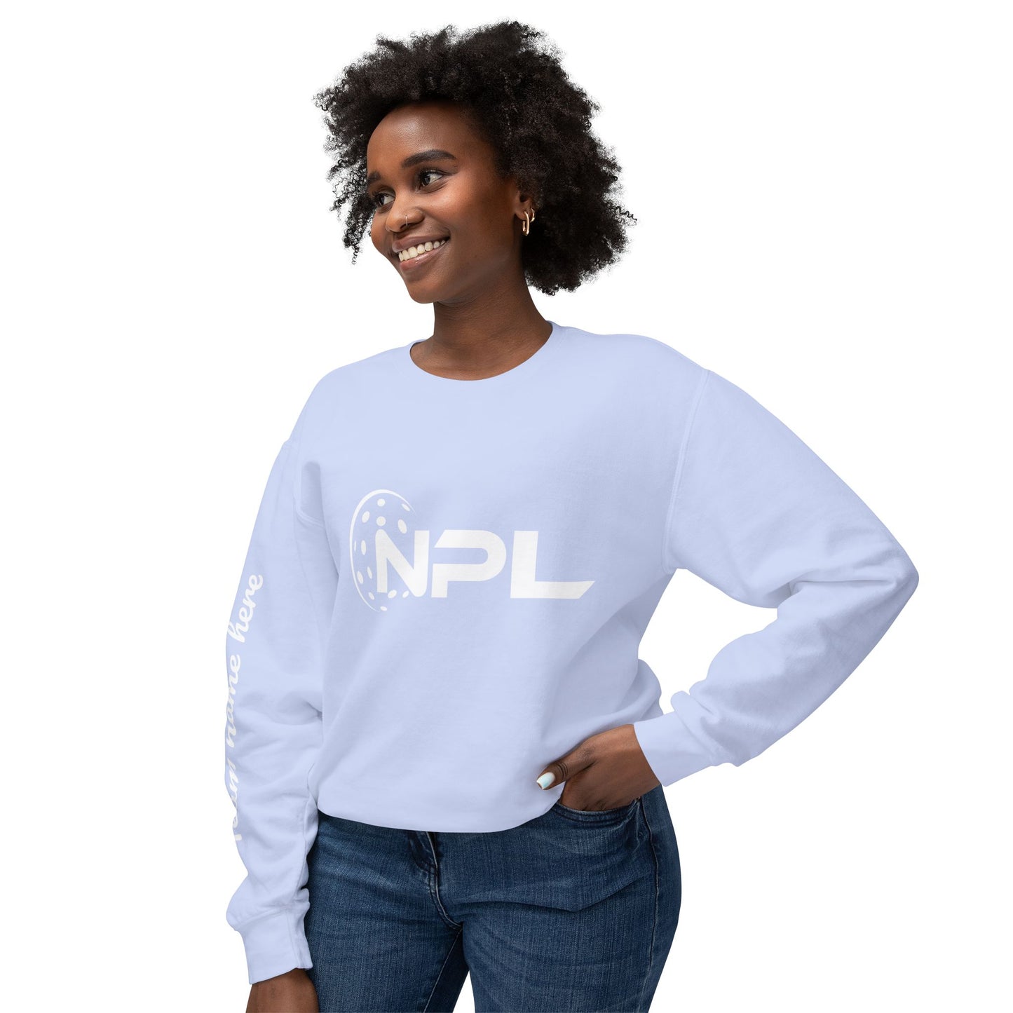 NPL Customize Any Side Unisex Lightweight Garment Dyed Crew