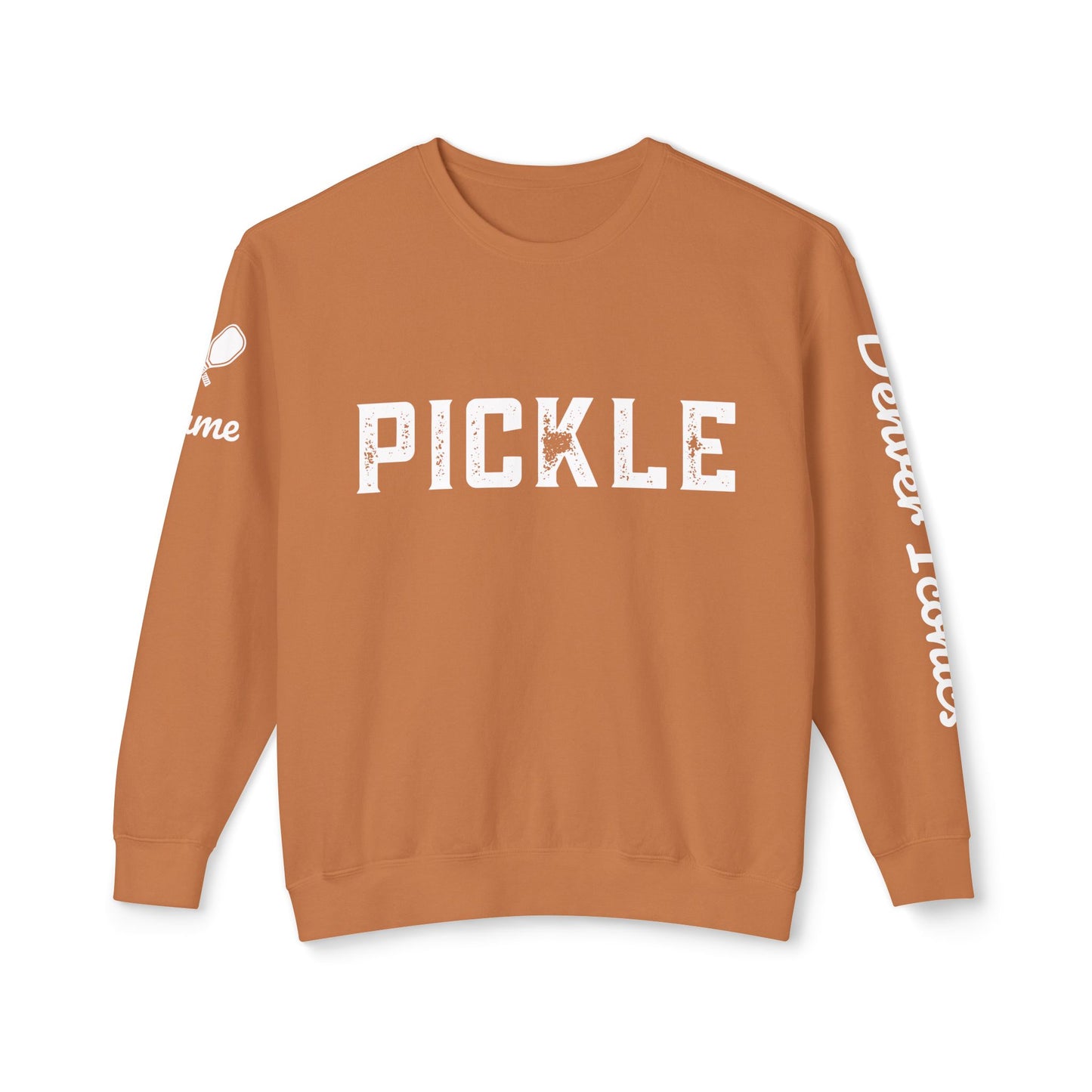 NPL Garment Dyed- Denver Iconics - Unisex 100% Cotton Lightweight Crew - Customize Sleeve w/ Name