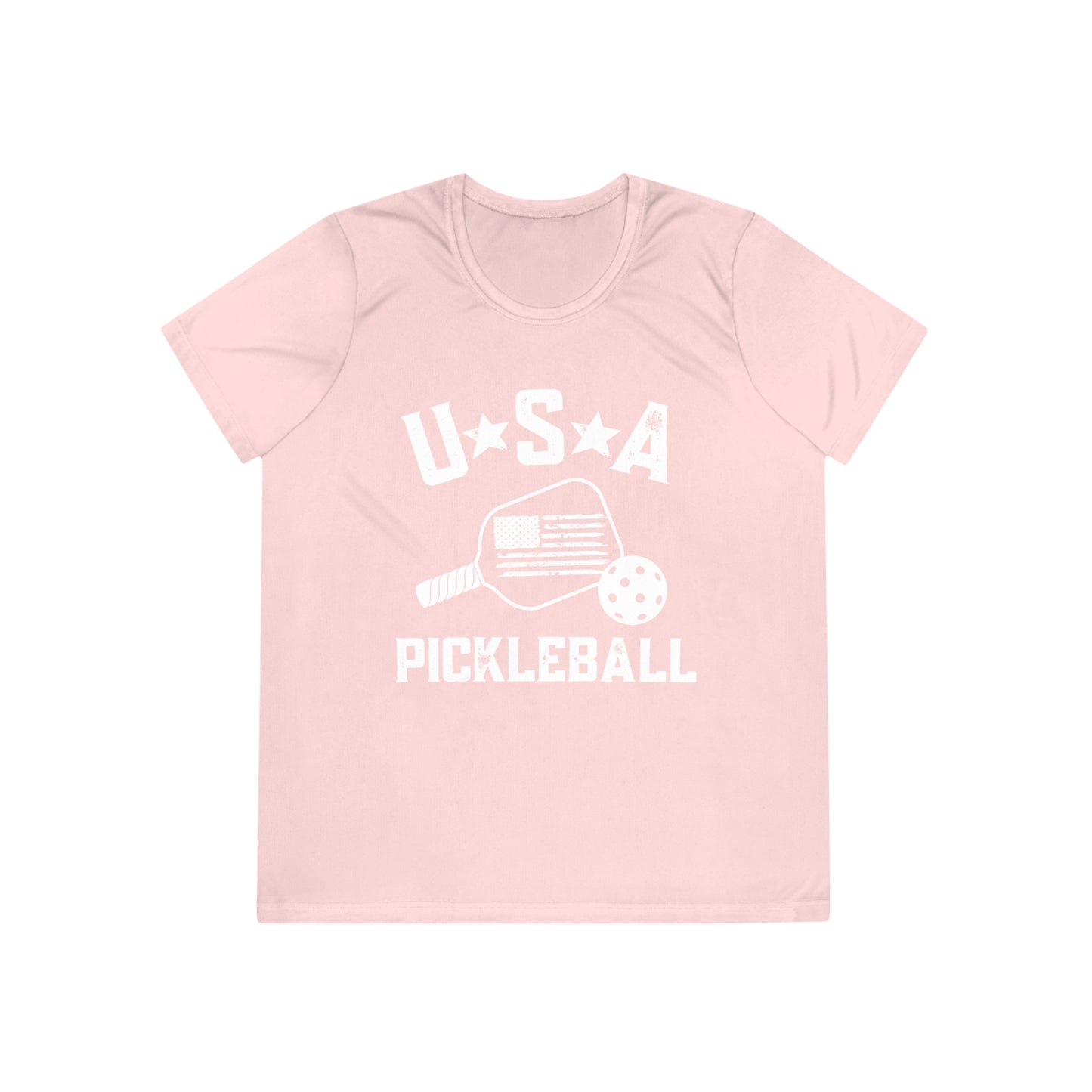 USA Pickleball - Ladies Fit SPFb 40 Moisture-wicking Competitor Tee