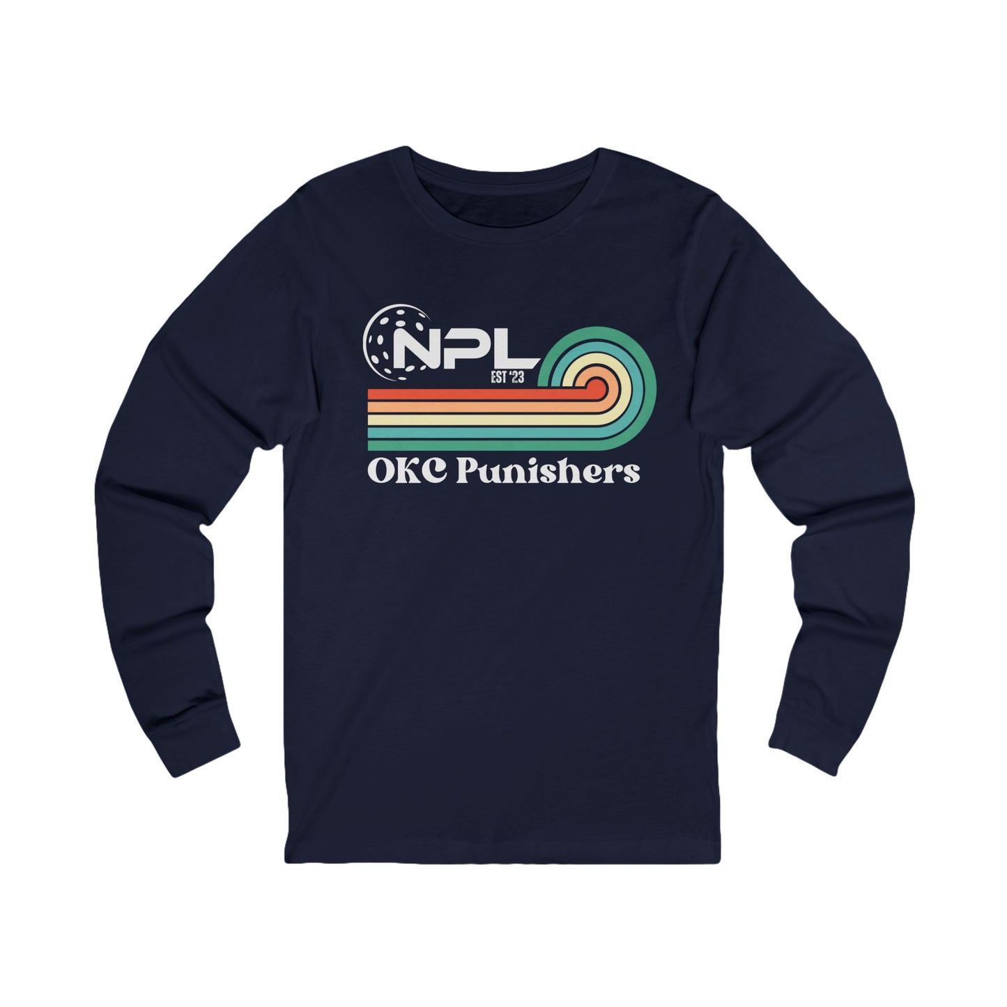 Nelms OKC Punishers Retro Custommized Unisex Jersey Long Sleeve Tee