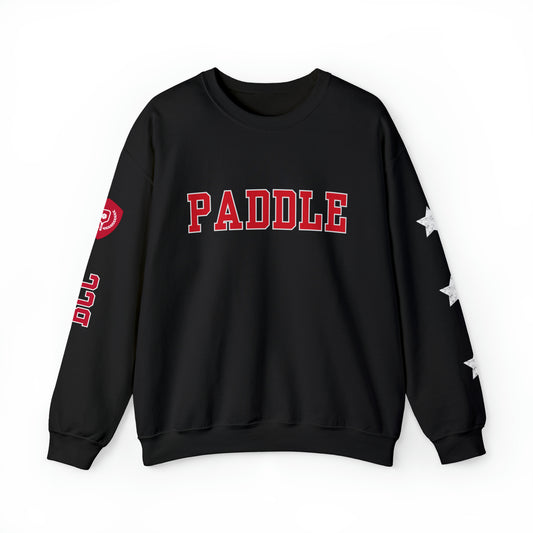 PADDLE Pickleball Crew Red letters. 4 sides customized