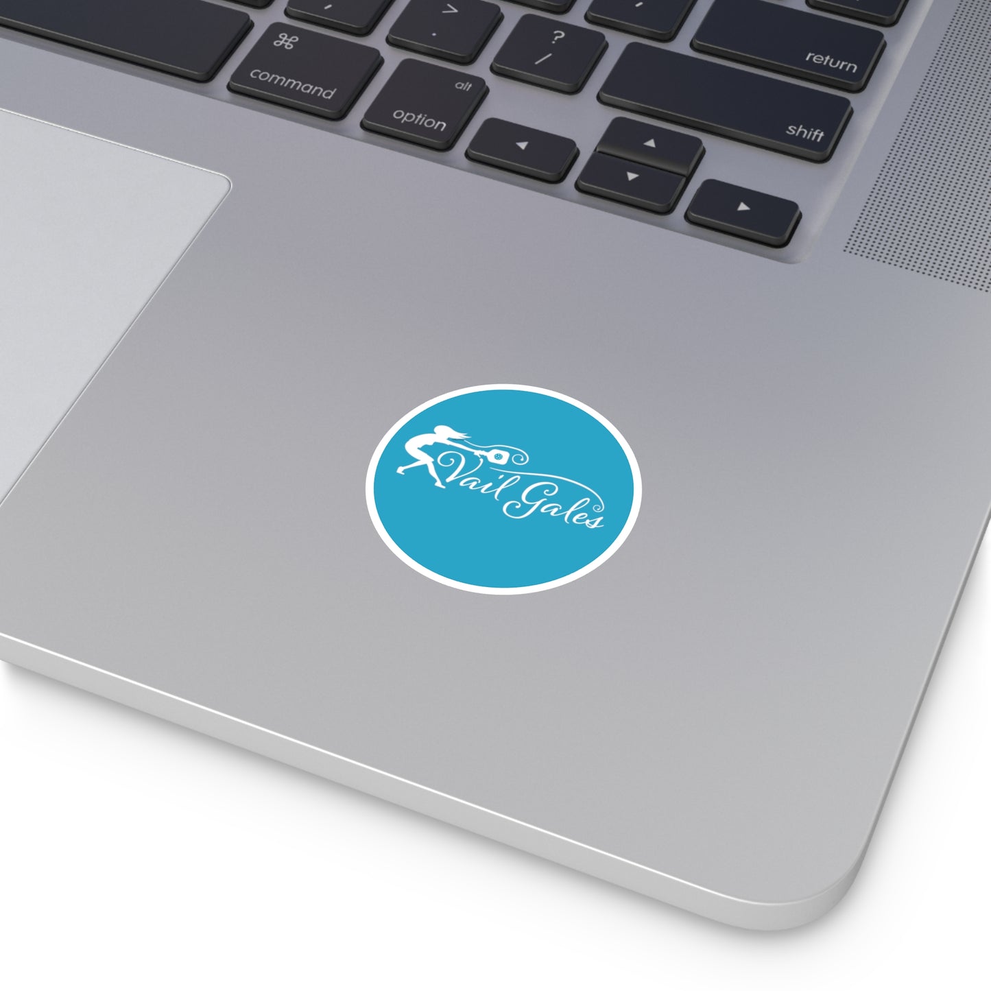 Vail Gales Round Stickers, Indoor\Outdoor - can customize your name