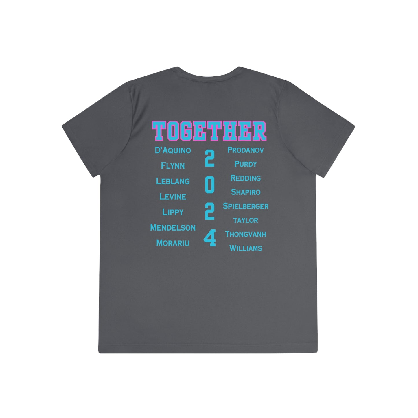 BOCA NPL ‘24 Champions - SPF 40 Ladies Performance T- player’s names on back