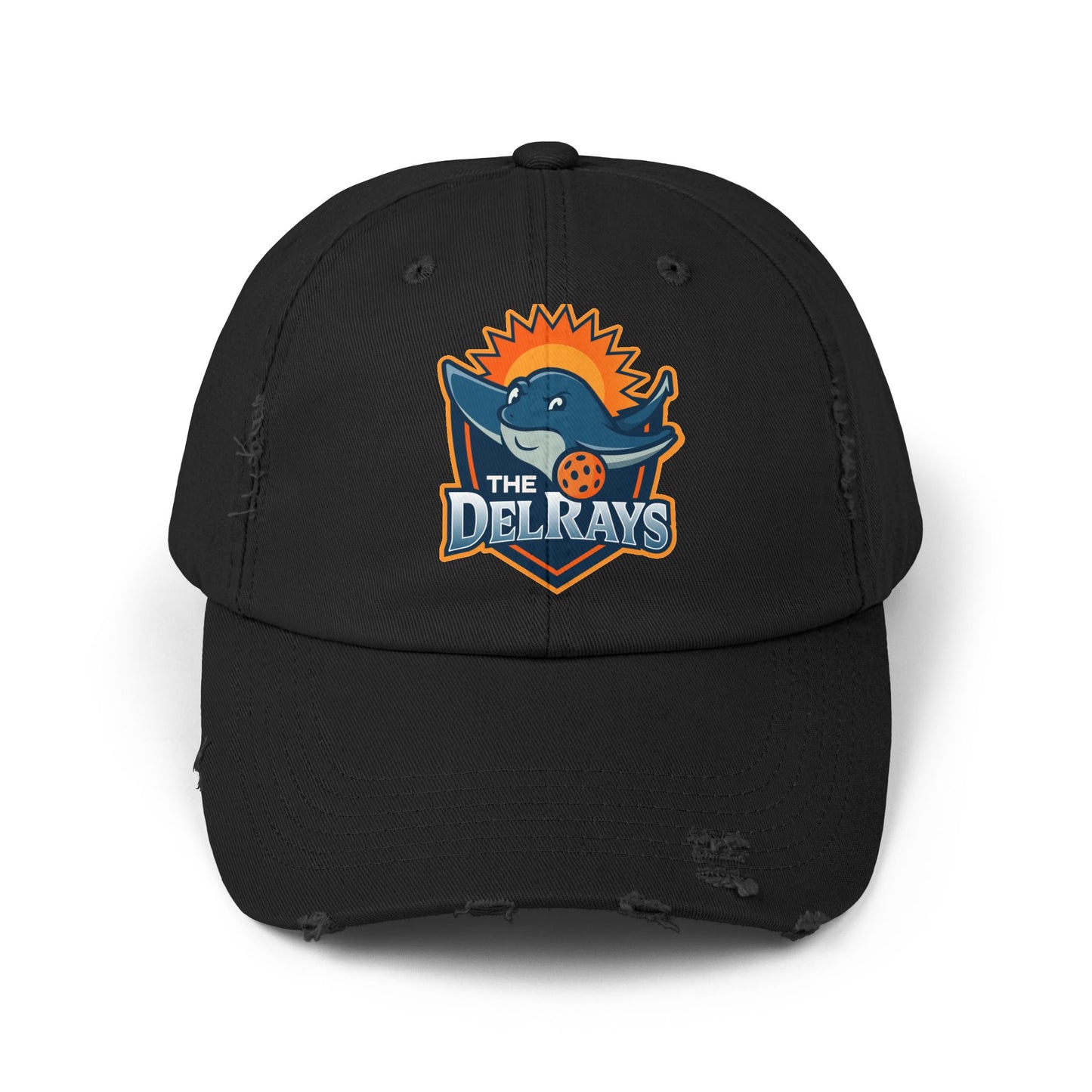 The Del Rays Unisex Distressed Hat - Printed - NOT embroidered