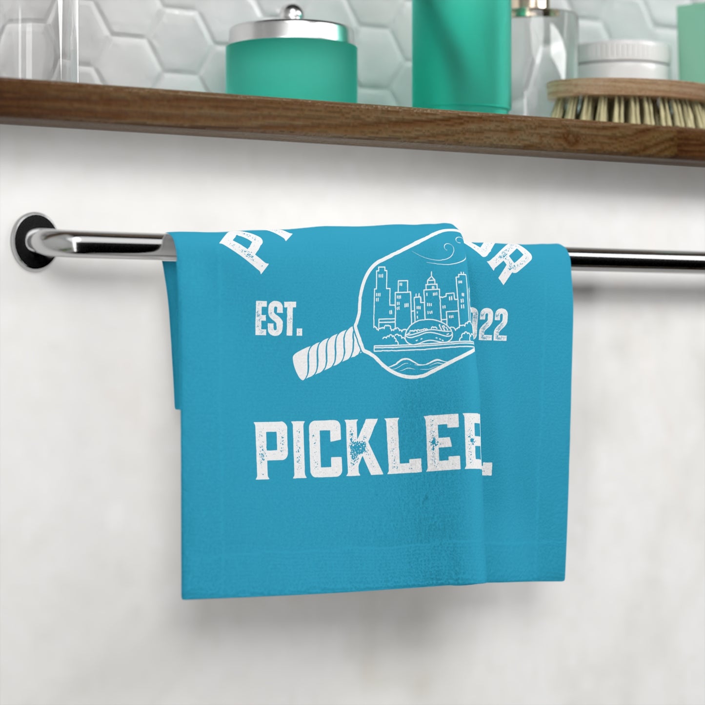 PT & Professor Turquoise Face Towel