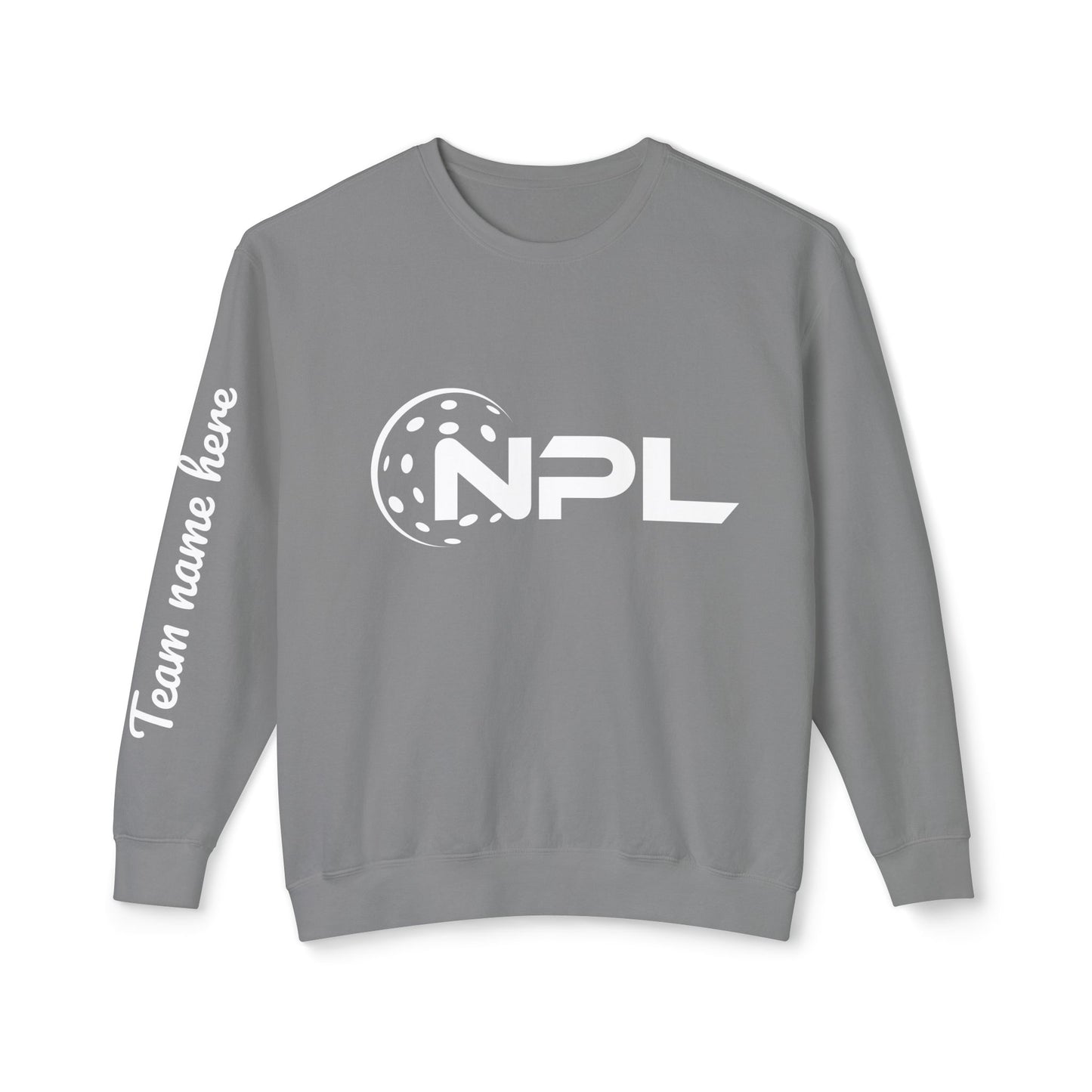 NPL Customize Any Side Unisex Lightweight Garment Dyed Crew
