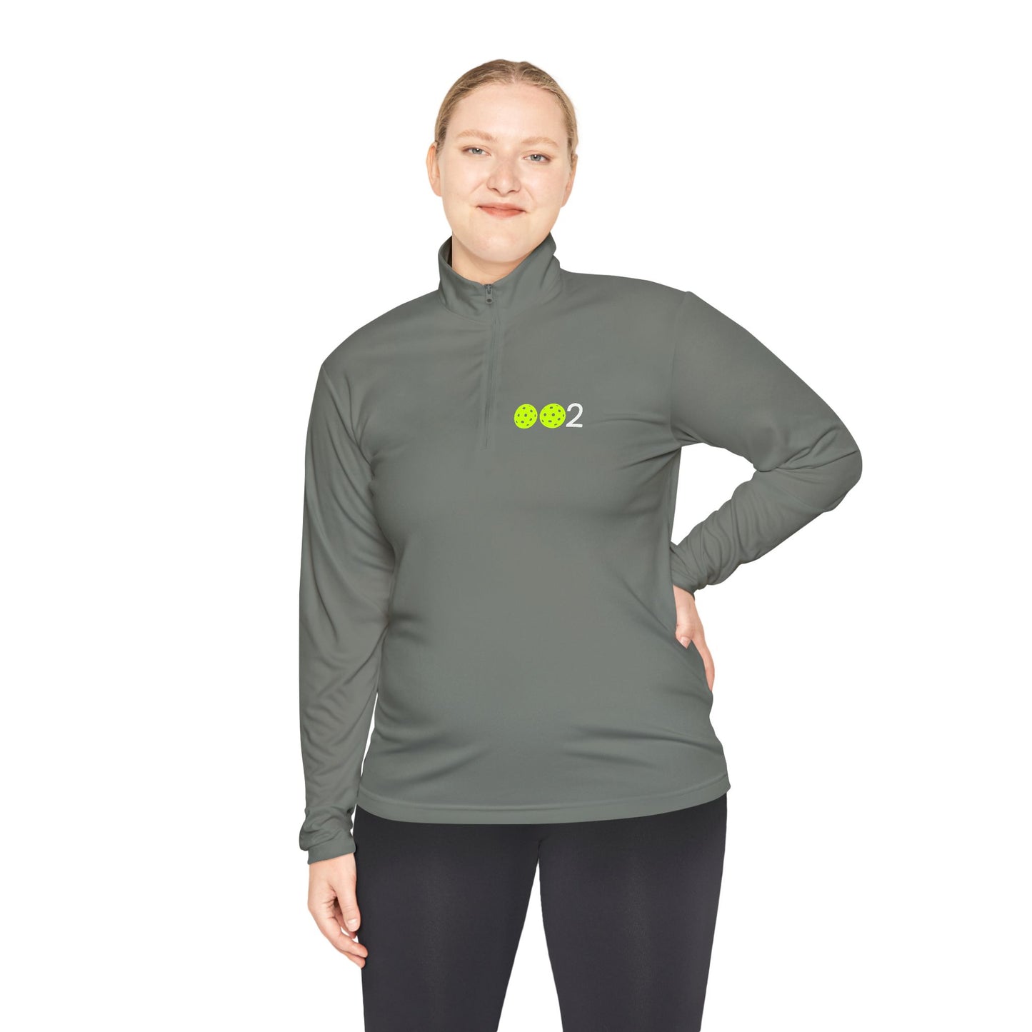 Kirsten PICKLZ 15 Unisex SPF 40 Moisture Wicking Quarter-Zip Pullover - add your number in instructions