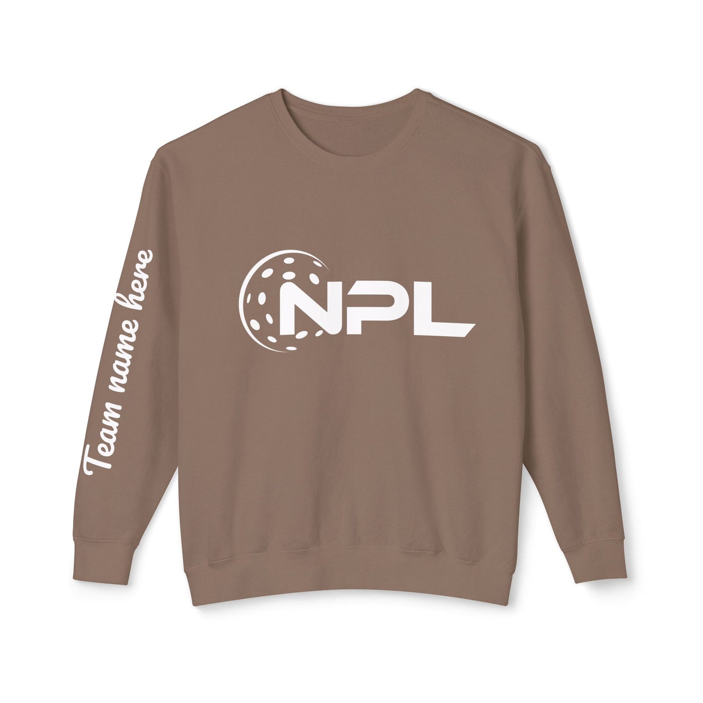 NPL Customize Any Side Unisex Lightweight Garment Dyed Crew