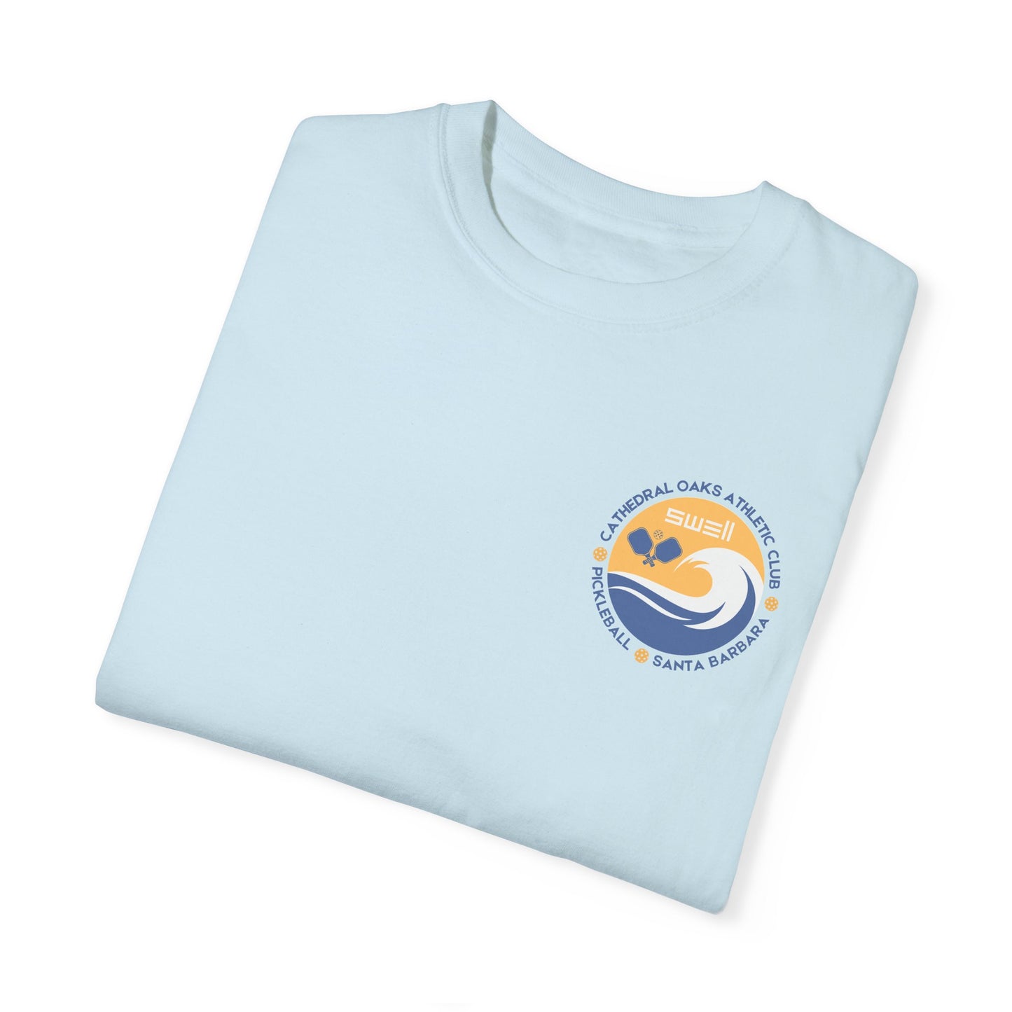 Cathedral Oaks Athletic Club - SWELL - Pickleball Unisex Garment-Dyed T-shirt