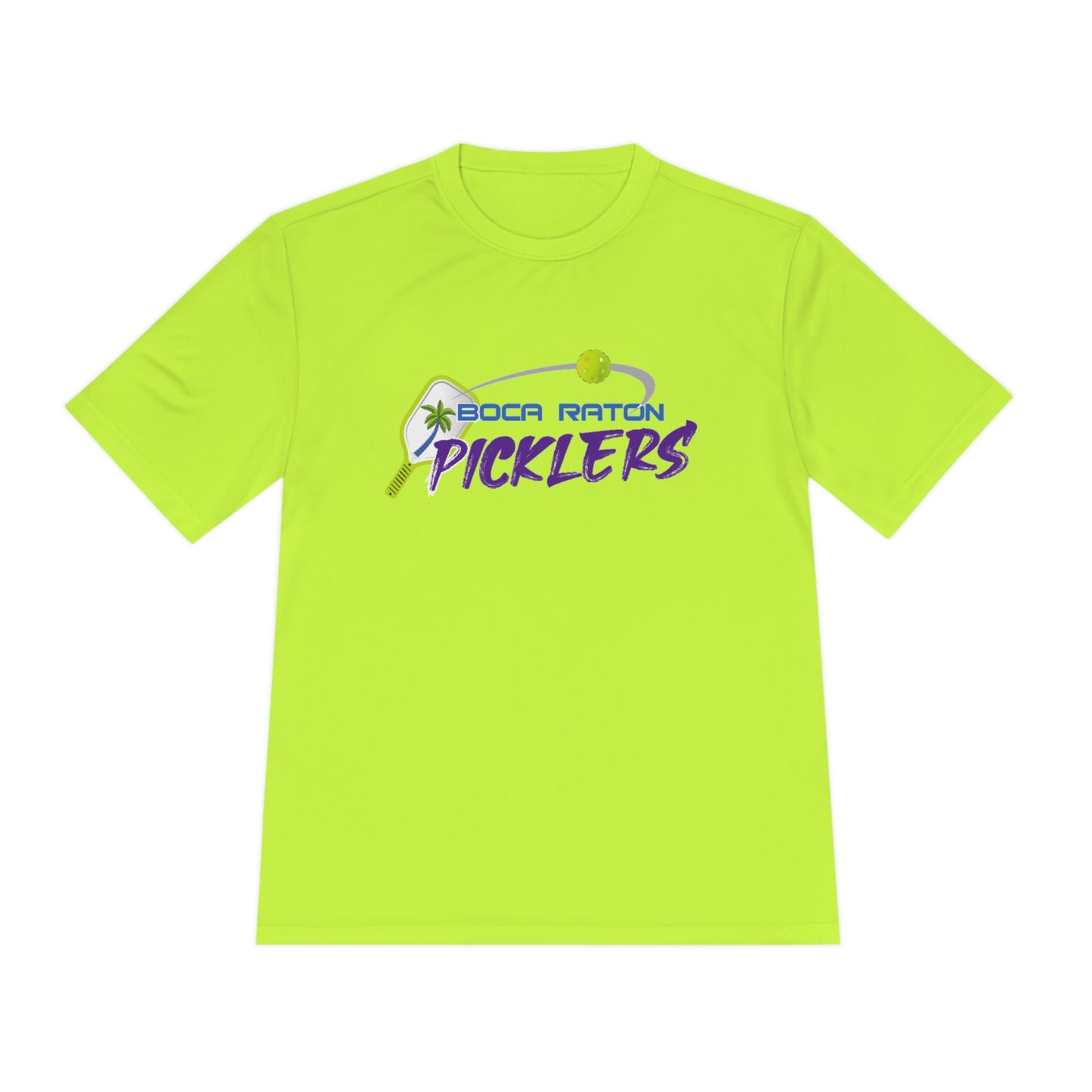 Boca Raton Picklers NPL Team - Unisex (fuller cut) Moisture Wicking T - customize back