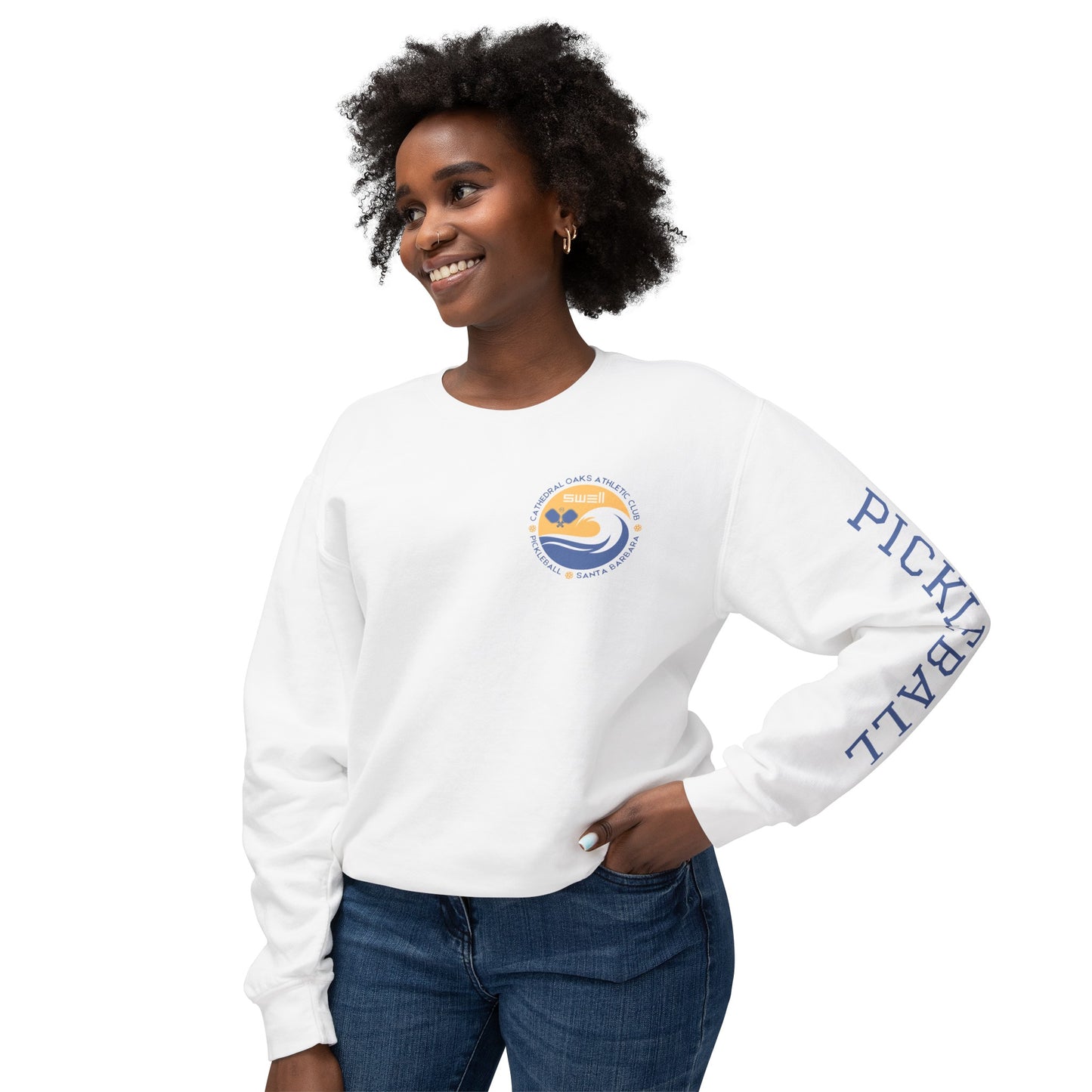 SWELL Pickleball Garment Dyed -Unisex Lightweight Crew