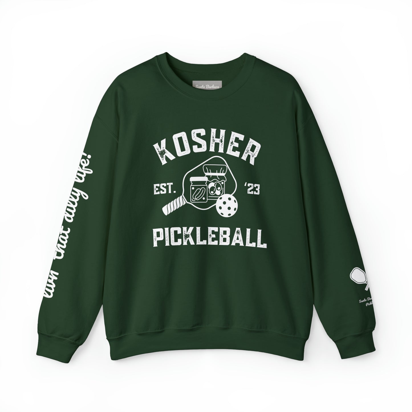 Kosher Pickleball Crew - Livin’ that dilly life! Can add your name to the sleeve please add in notes