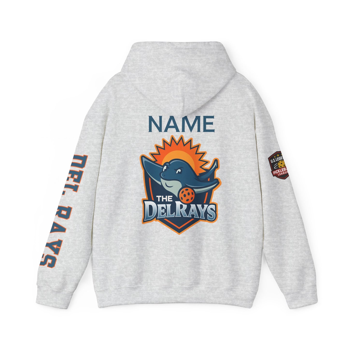 The Del Raysl Unisex Hoodie - Add name - optional US Legends logo sleeve