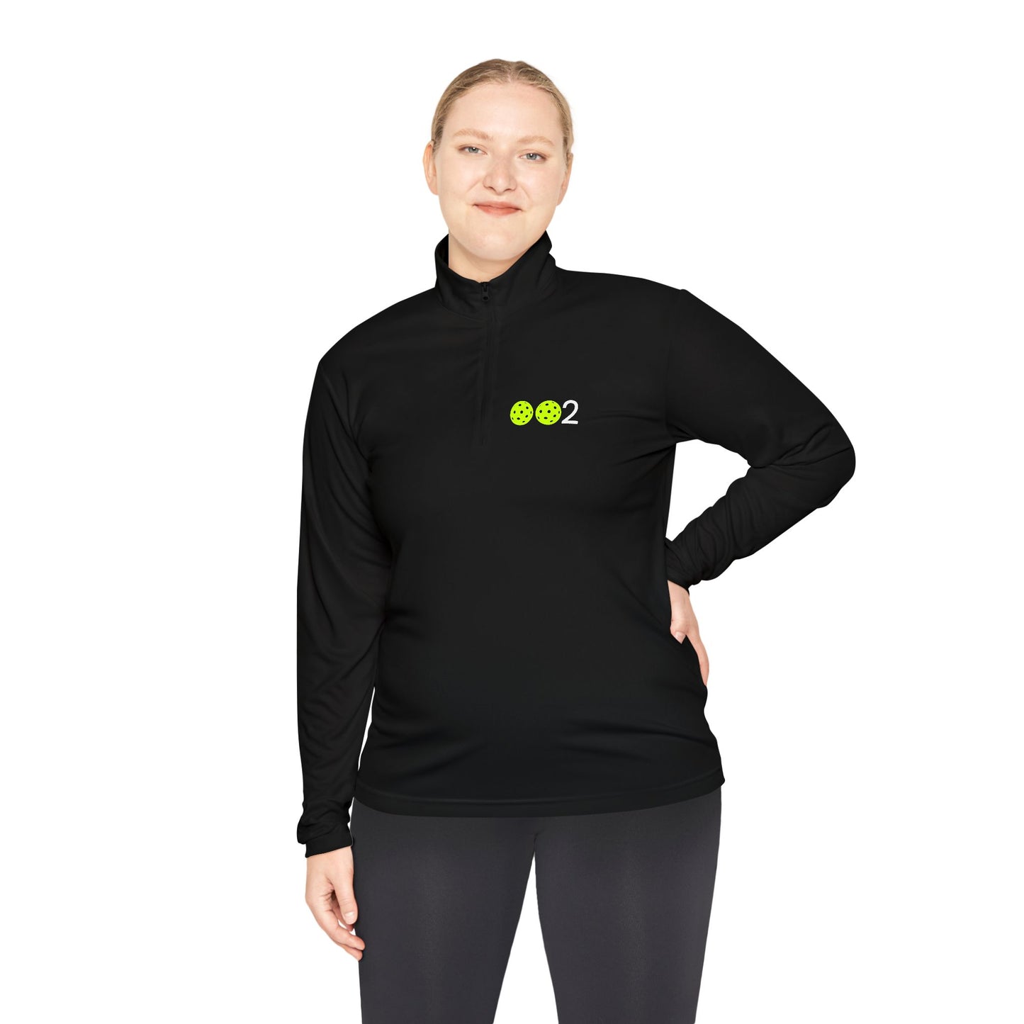 Kirsten PICKLZ 15 Unisex SPF 40 Moisture Wicking Quarter-Zip Pullover - add your number in instructions