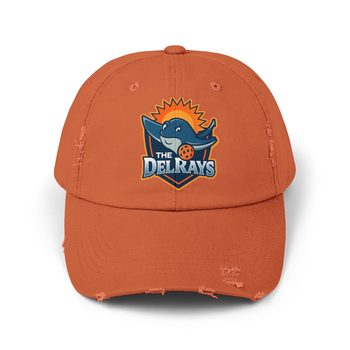 The Del Rays Unisex Distressed Hat - Printed - NOT embroidered
