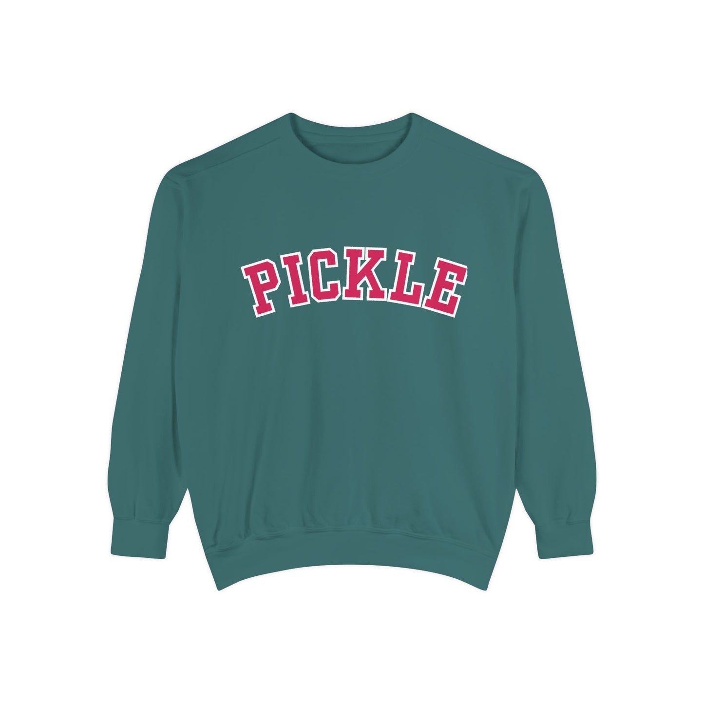 PICKLE Unisex Garment Dyed Medium Weight Collegiate Crew - can customize back