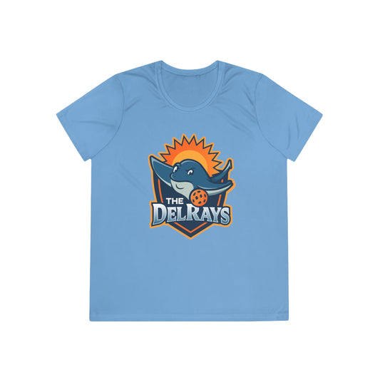 The Del Rays Ladies SPF 40 Sprt Tek Competitor Tee - Add name