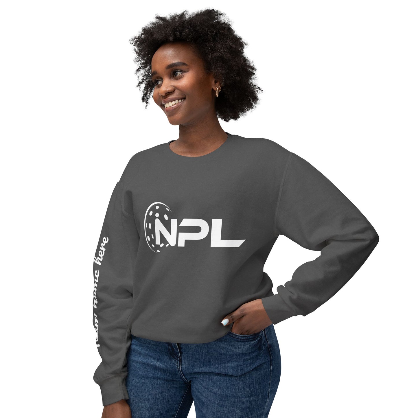 NPL Customize Any Side Unisex Lightweight Garment Dyed Crew