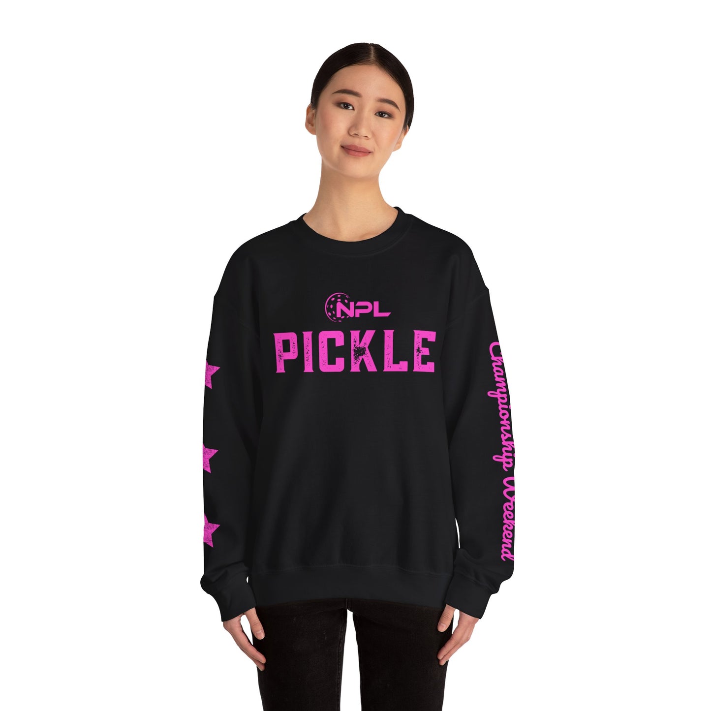 PICKLE distressed NPL Championship Weekend Unisex Crew - Plush 50/50