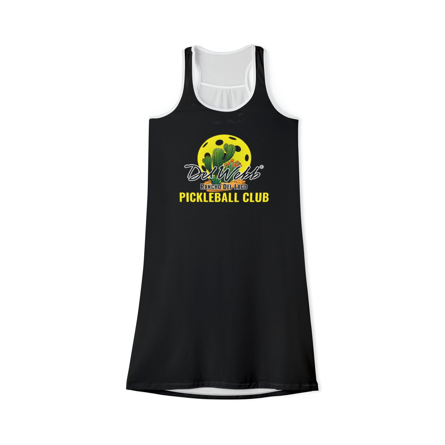 Del Webb Pickleball - Women's Racerback Dress customize back