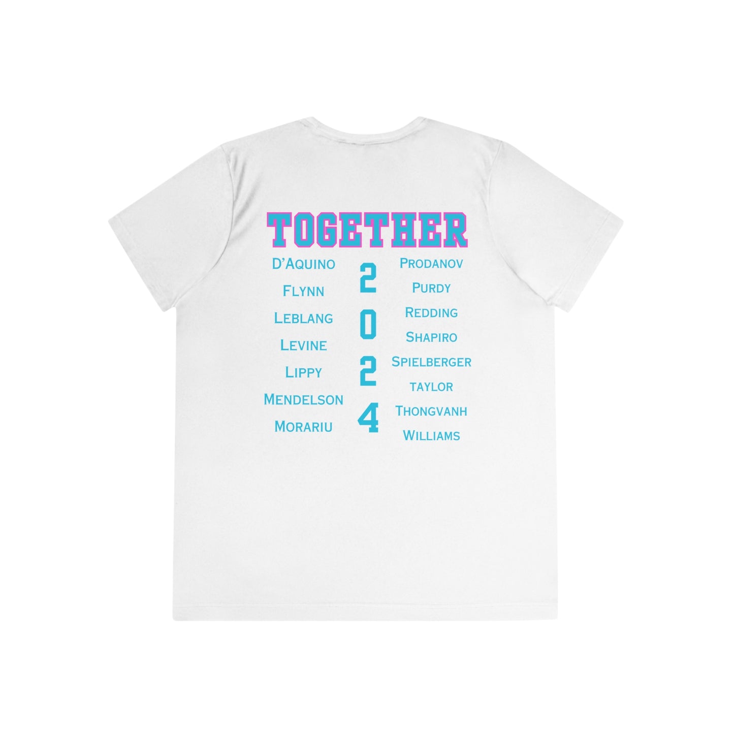 BOCA NPL ‘24 Champions - SPF 40 Ladies Performance T- player’s names on back