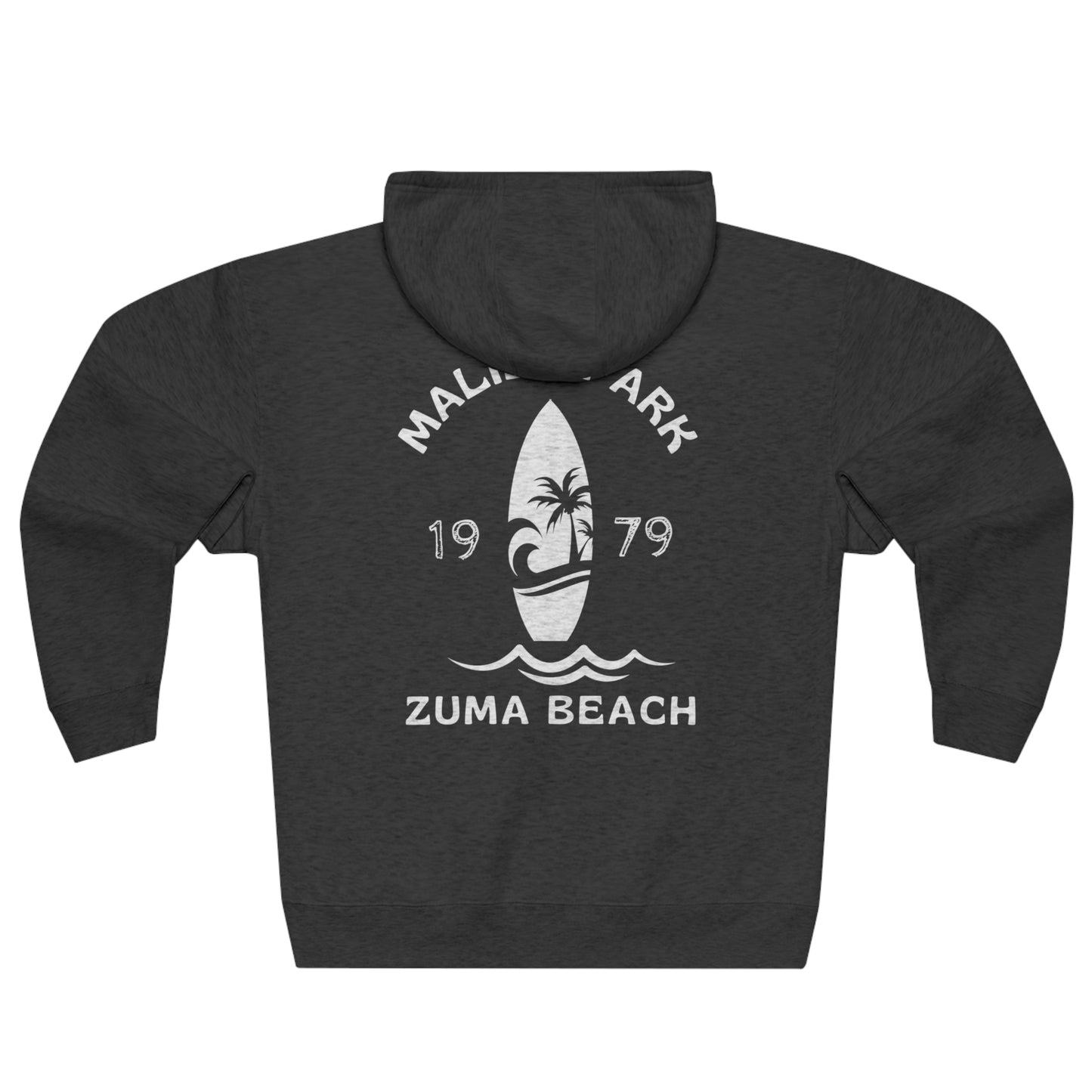 Malibu Park- Zuma Beach- 1979 -Premium Full Zip Hoodie
