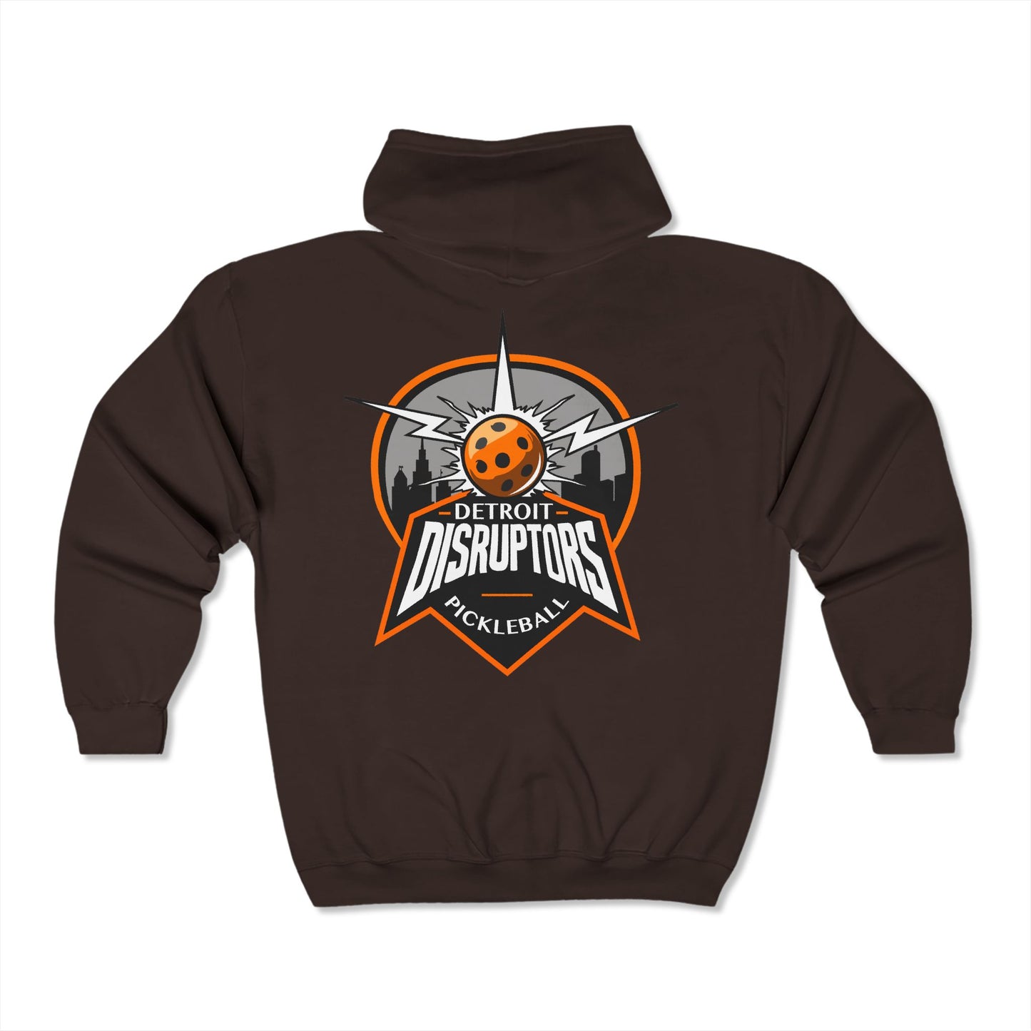 Detroit Disruptors Pickleball Hoodie - Unisex Heavy Blend Full Zip Sweatshirt