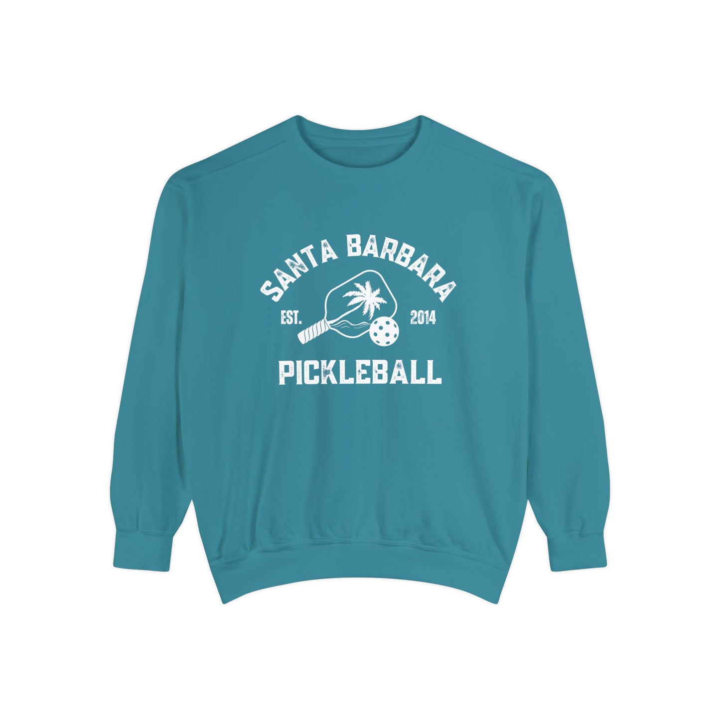 Santa Barbara Pickleball Beachy Comfort Colors -Garment Dyed Crews