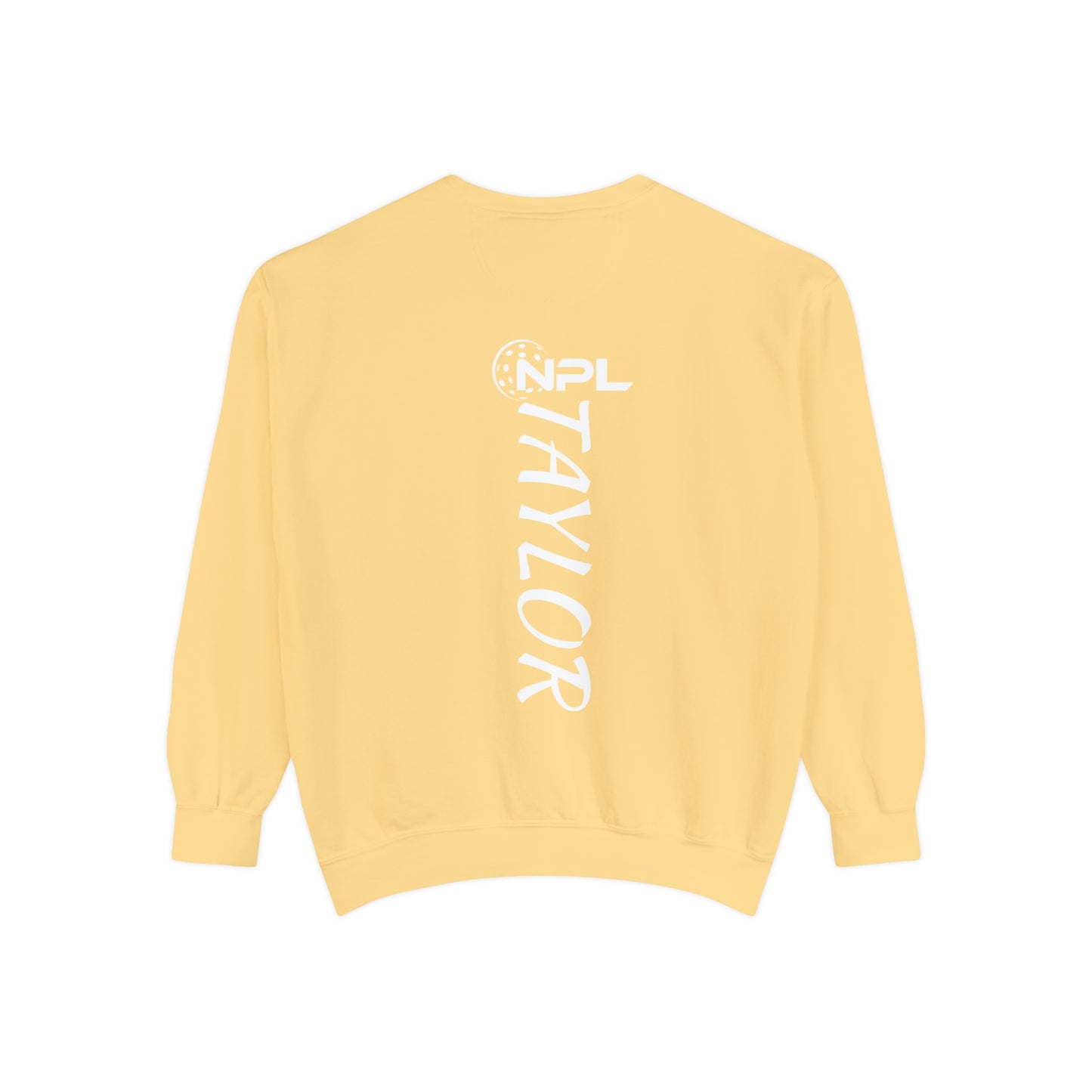 Boca Raton Picklers NPL Team Beachy Garment Dyed Crew - last name on back