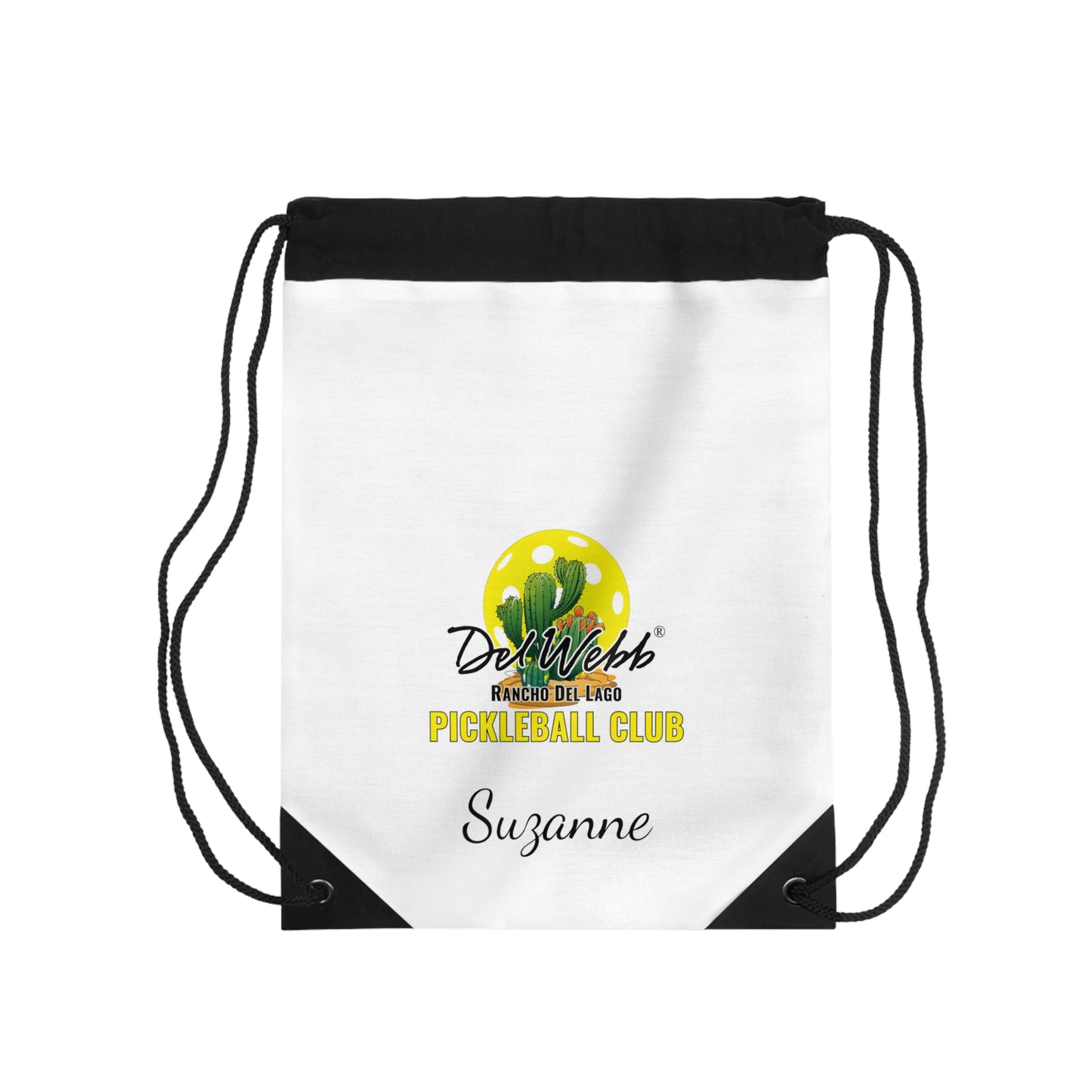 Del Webb Pickleball - Drawstring Bag - Customize name