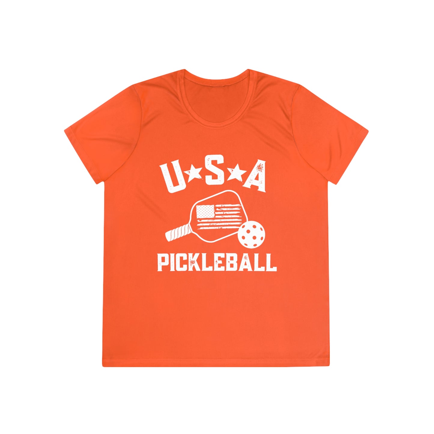USA Pickleball - Ladies Fit SPFb 40 Moisture-wicking Competitor Tee