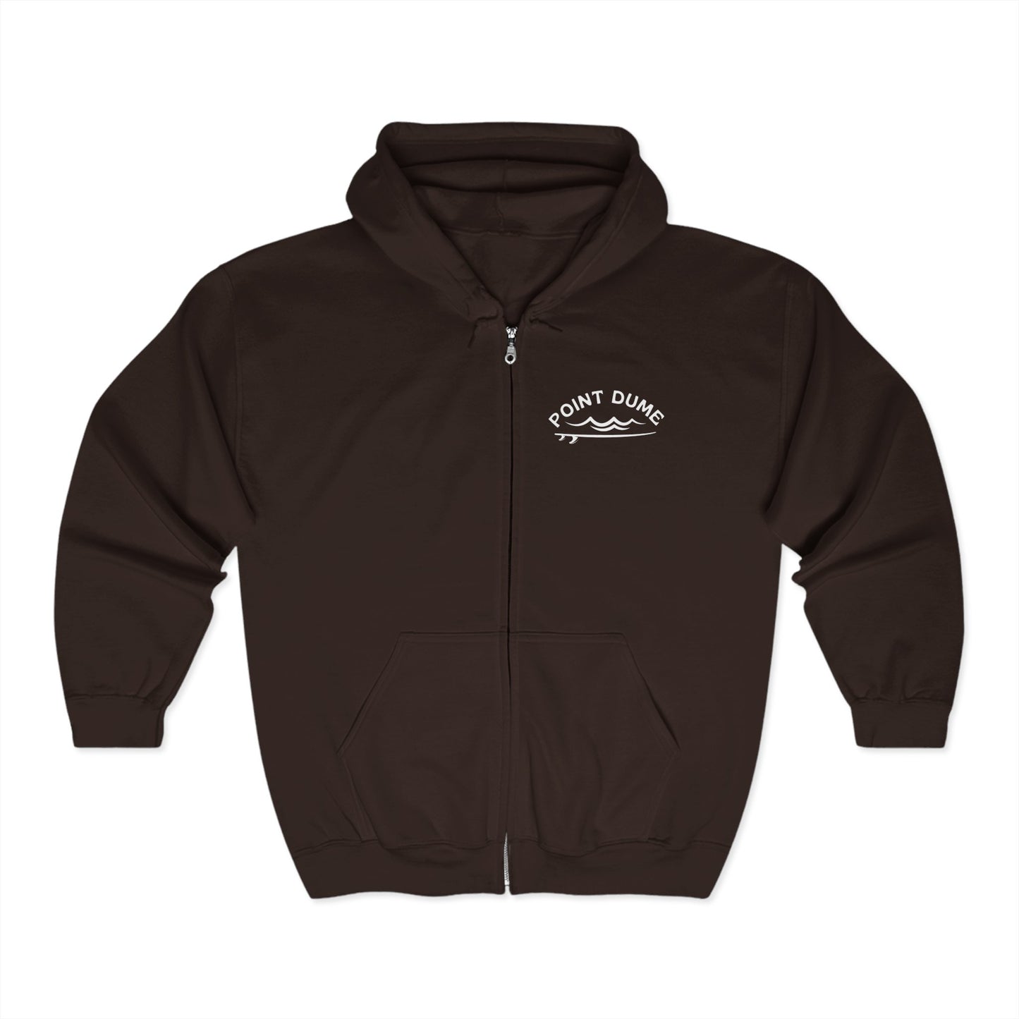 1959 Point Dume Surf Hoodie - Unisex Full Zip Sweatshirt