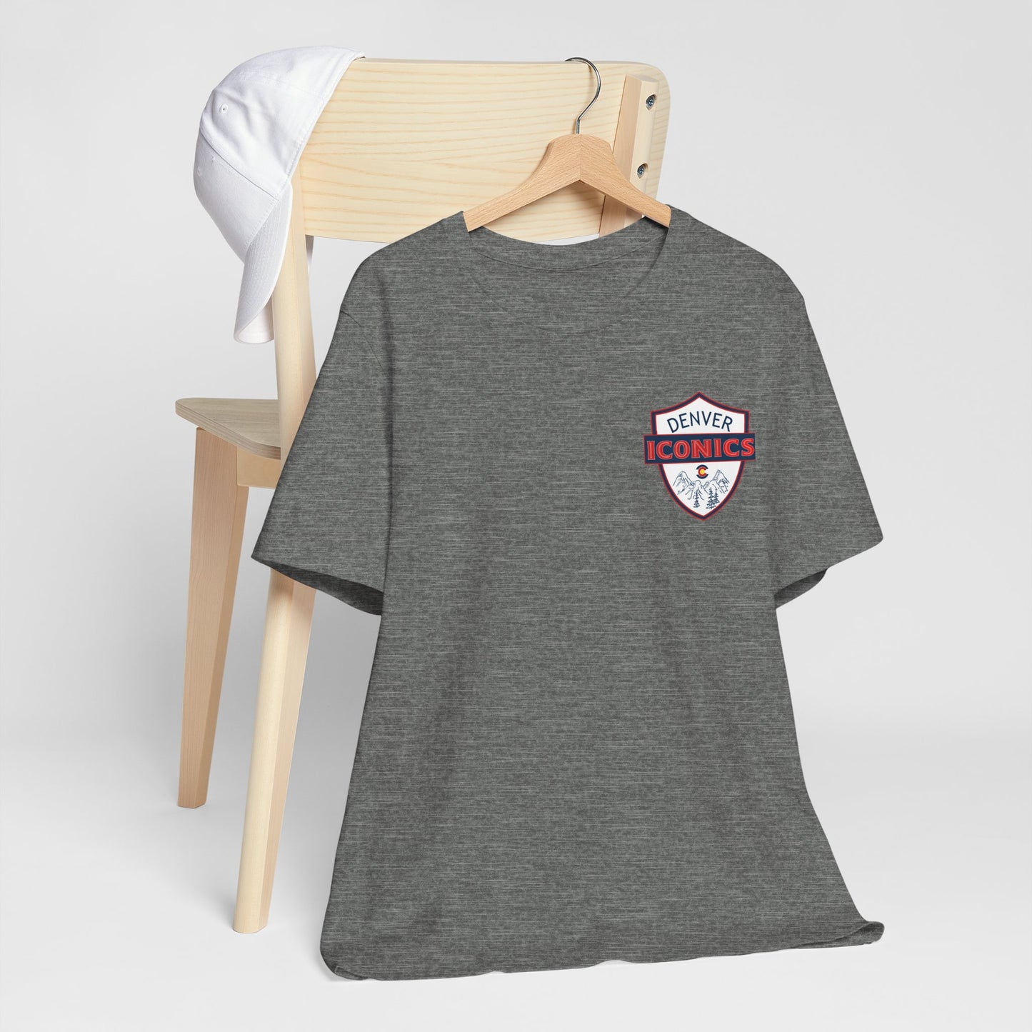Denver Iconics Unisex Jersey Short Sleeve Tee - 100% cotton Bella Canvas - add name to back
