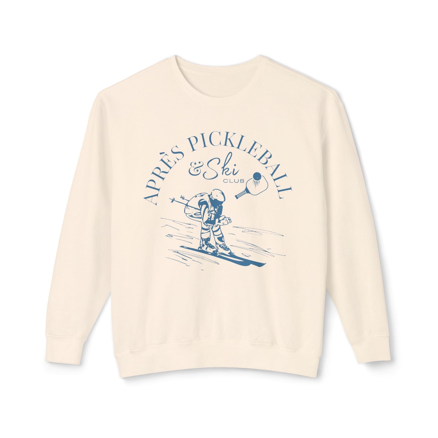 Apre’s Pickleball & Ski Club -Vintage Ski Unisex Lightweight Crew
