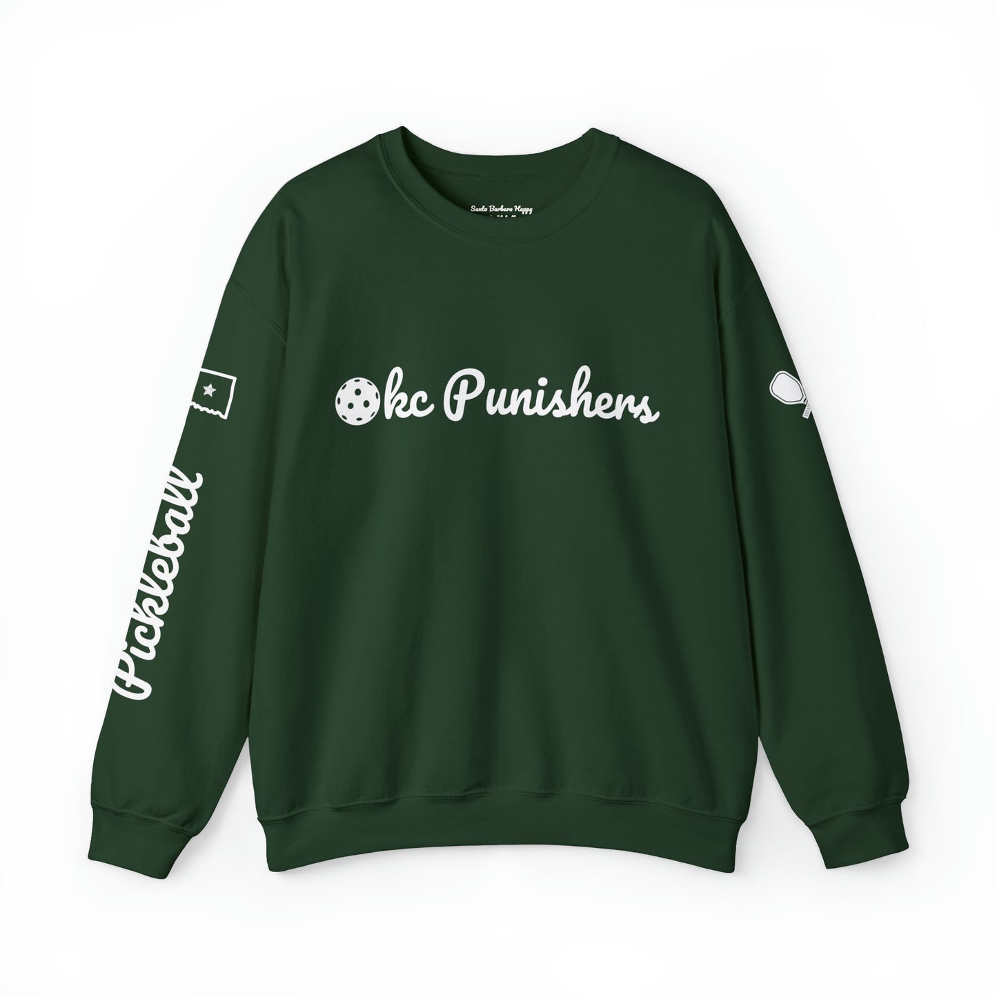 OKC Punishers Script Crew -50% cotton soft, Customize sleeve