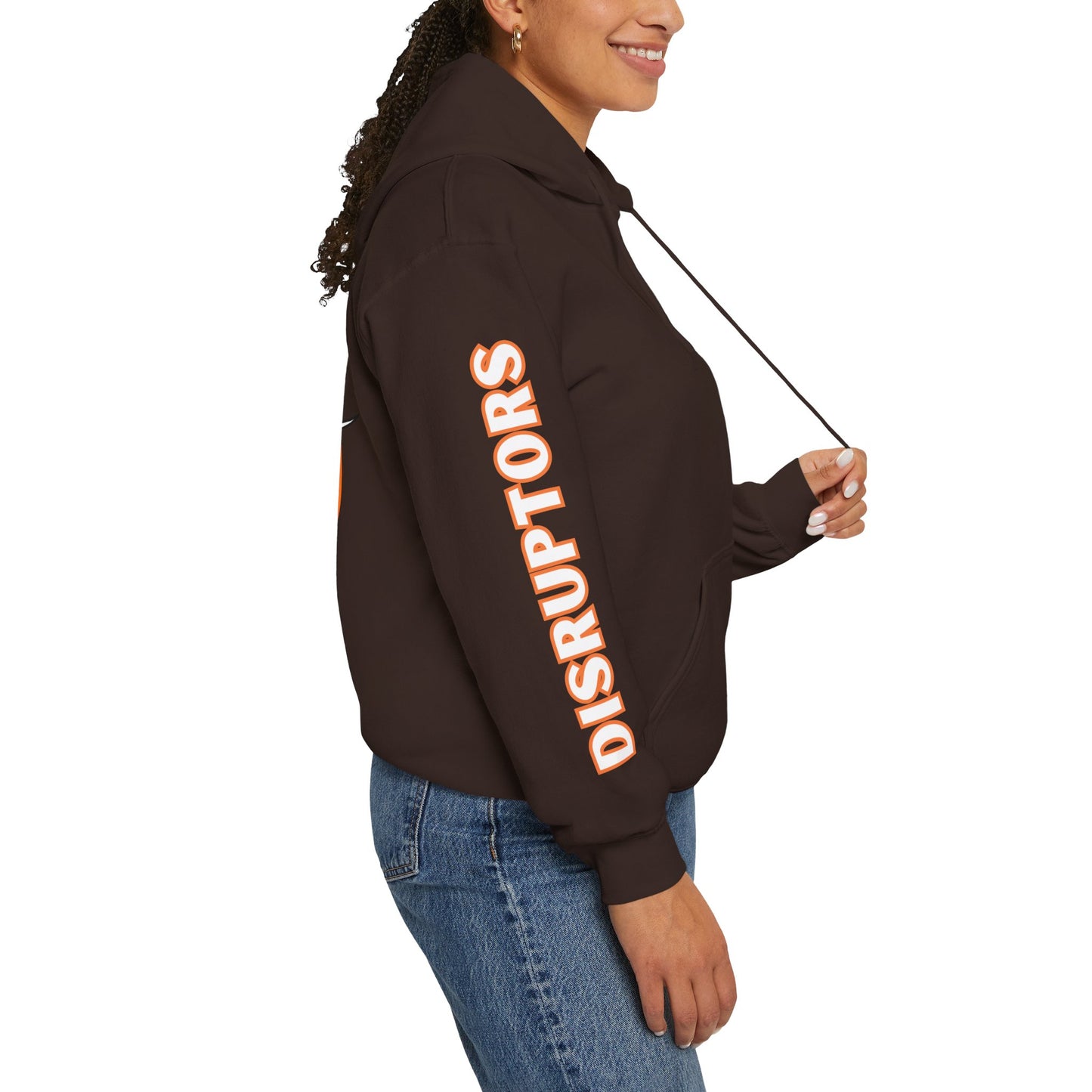 Detroit Disruptors Unisex Hoodie - Customize Sleeve or Back w/ Name - 50% cotton/poly (add in instructions)