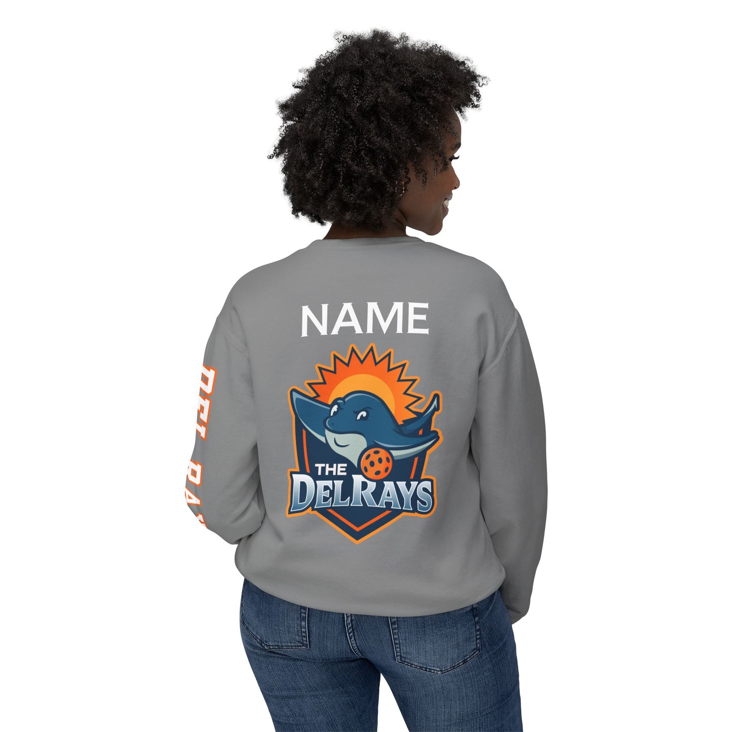The Del Rays Unisex Extra Lightweight 100% Cotton Crew - Add Name