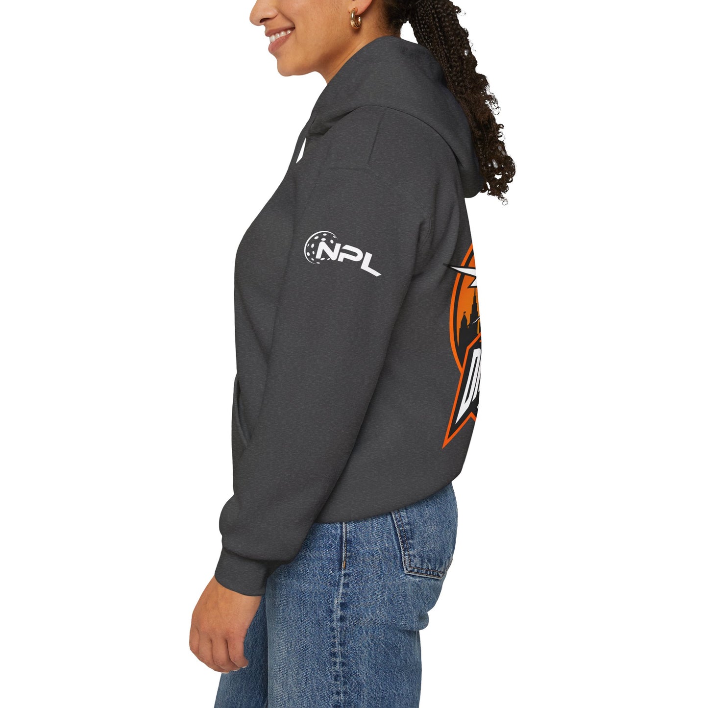 Detroit Disruptors Unisex Hoodie - Customize Sleeve or Back w/ Name - 50% cotton/poly (add in instructions)