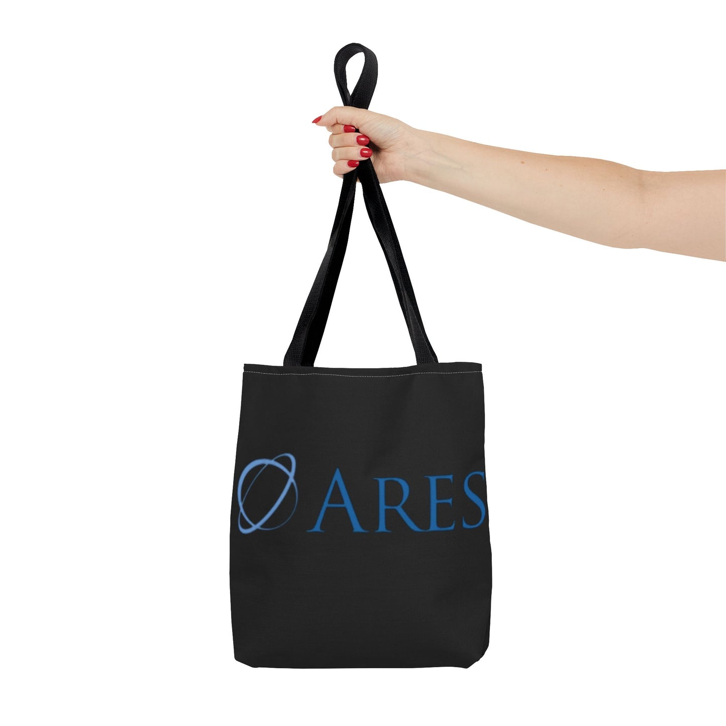 Ares Logo Tote Bag - Stylish Black Carryall for Everyday Use